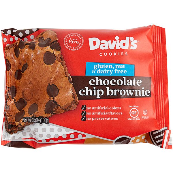 David's Cookies Gluten-Free Chocolate Chip Brownie