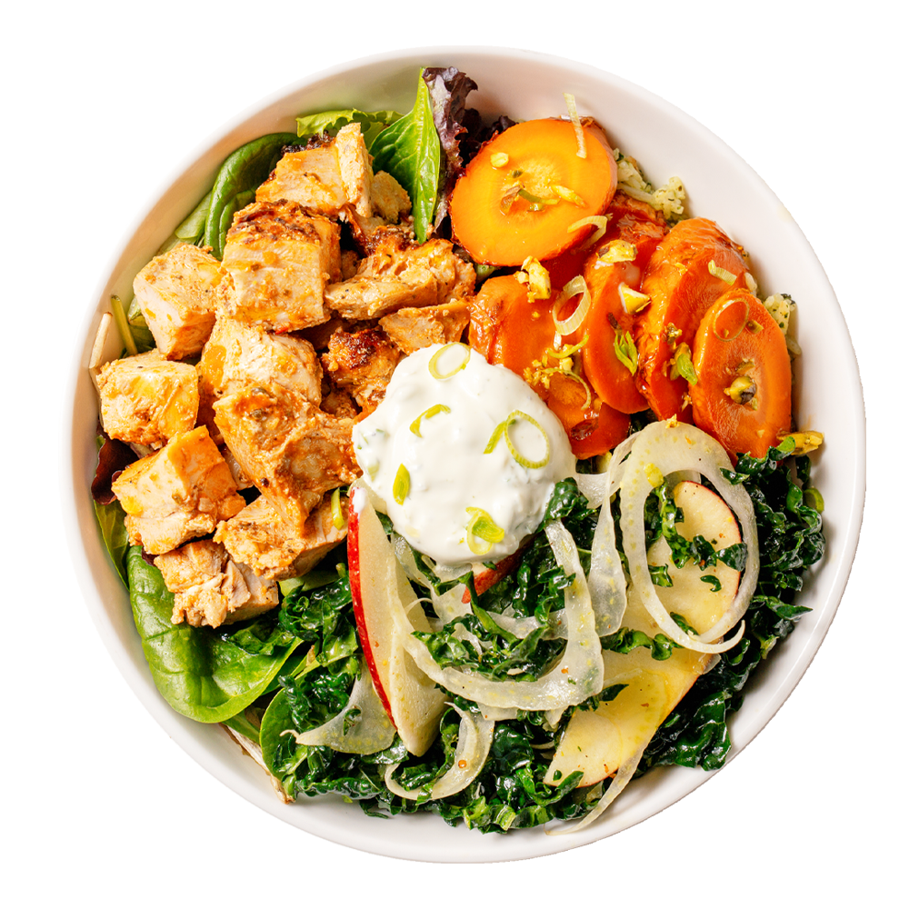 Spicy Chicken Apple Fennel Bowl