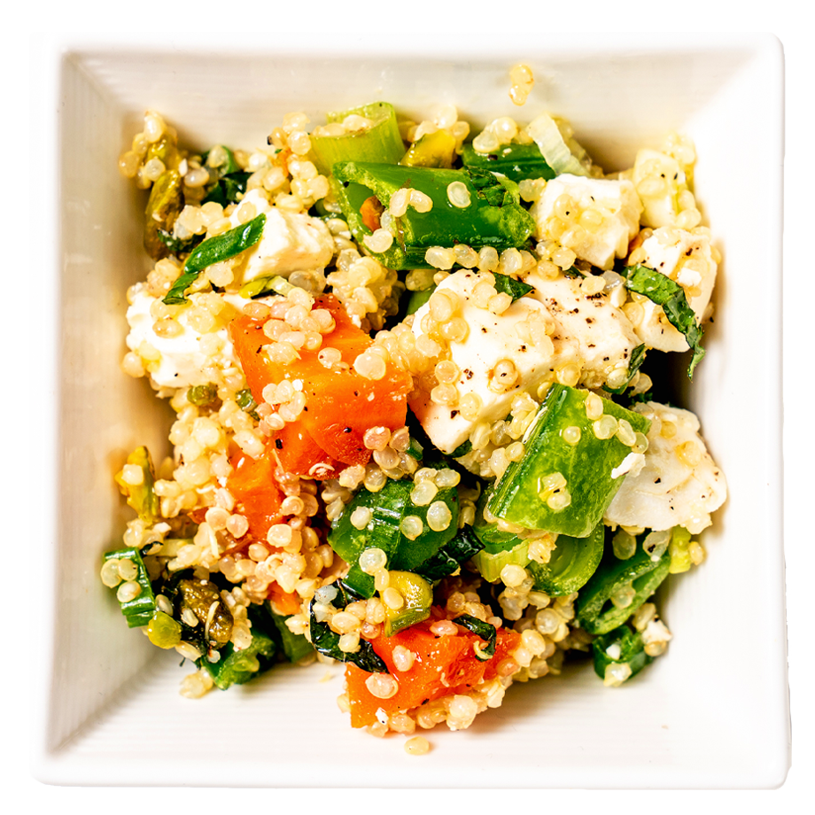 Snap Pea Feta Quinoa 
