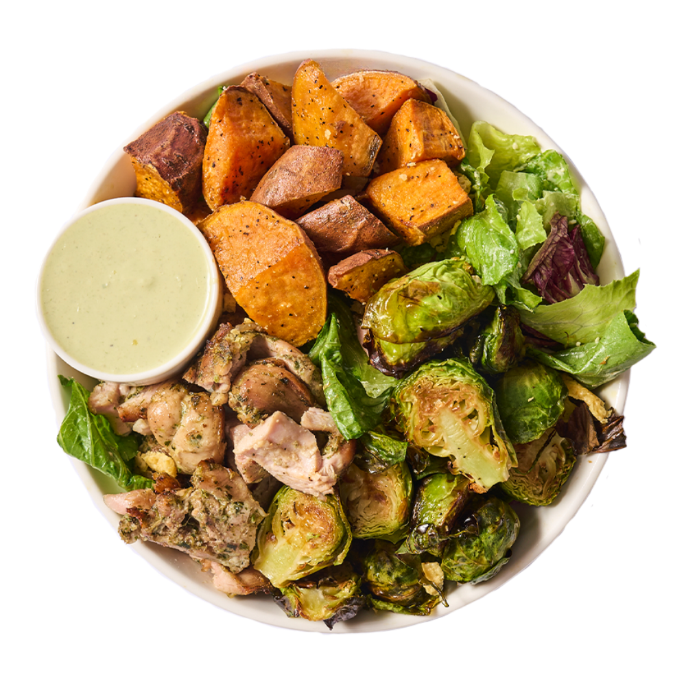 Autumn Chicken Caesar Bowl (F)