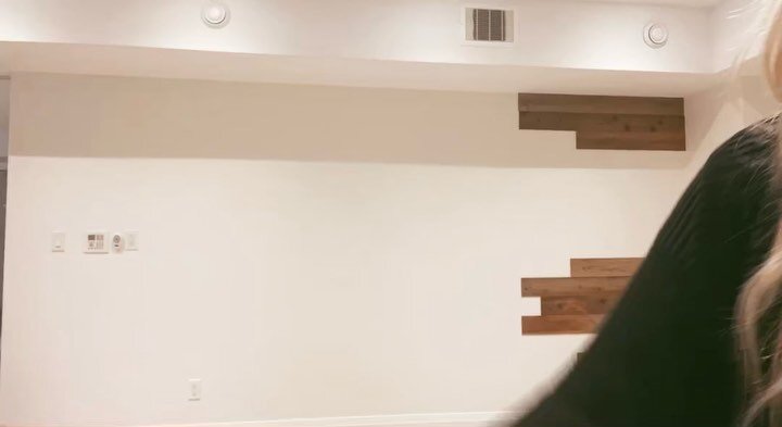 A little time lapse of our DIY using @stikwooddesign to revamp this old gym into a rustic wine cellar! 

Swipe to see the final result 👉🏼

We used the Reclaimed Sierra Silver from Stikwood which can be found at @urbantimber_ca in Edmonton. We stain