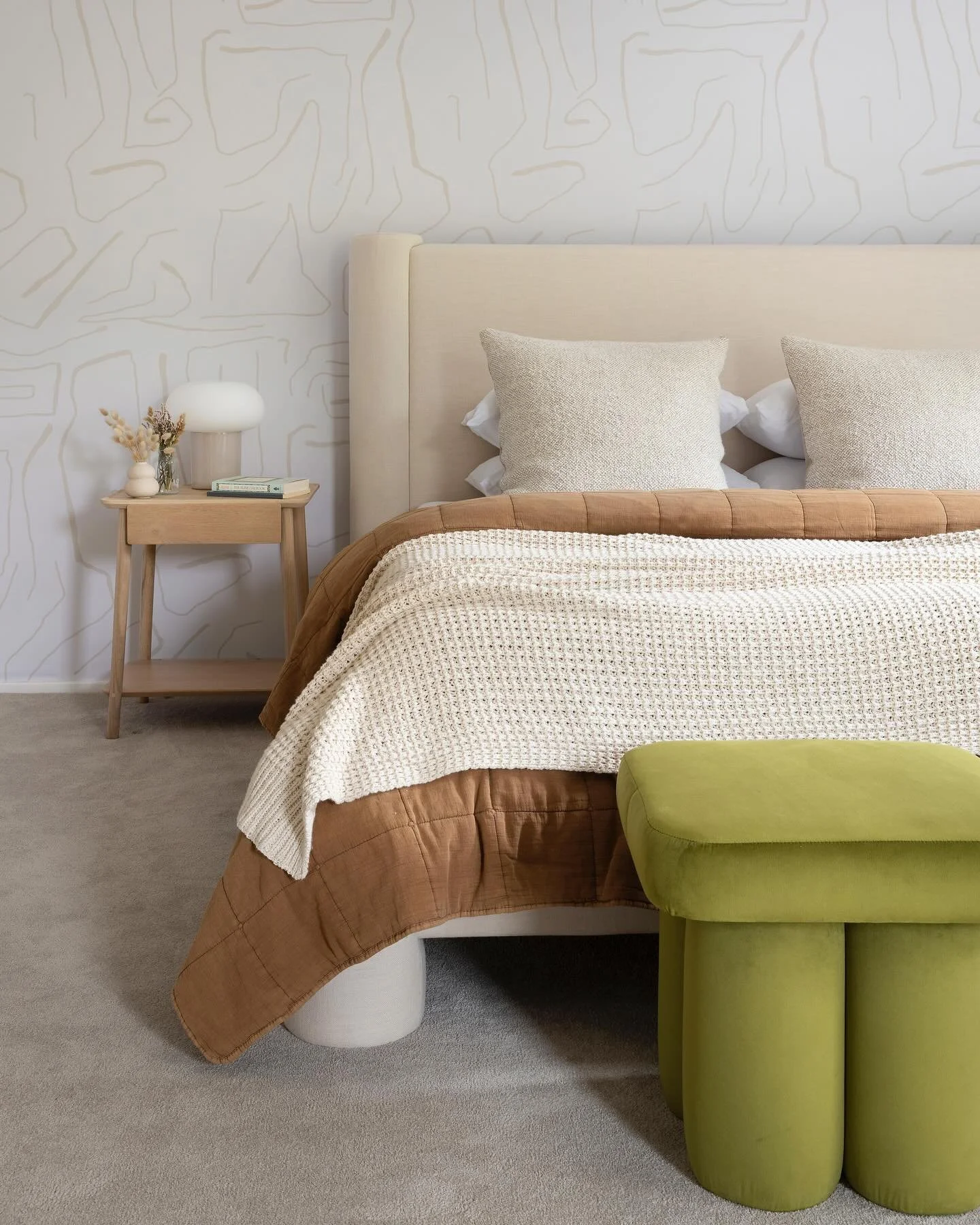 A perfectly picturesque guest room providing all the cozy home comforts for visitors at House S 🤍

Captured by @vignette.sa &amp; @karlrogersphotography 

#interior #design #interiordesign #interiordecor #interiordecorating #interiorstyling #styling