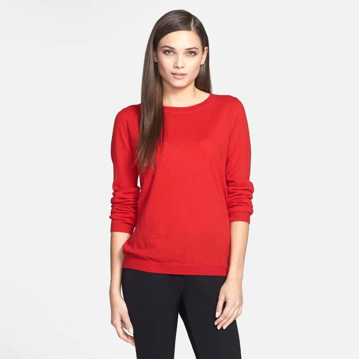 pink tartan button back sweater 2.jpg