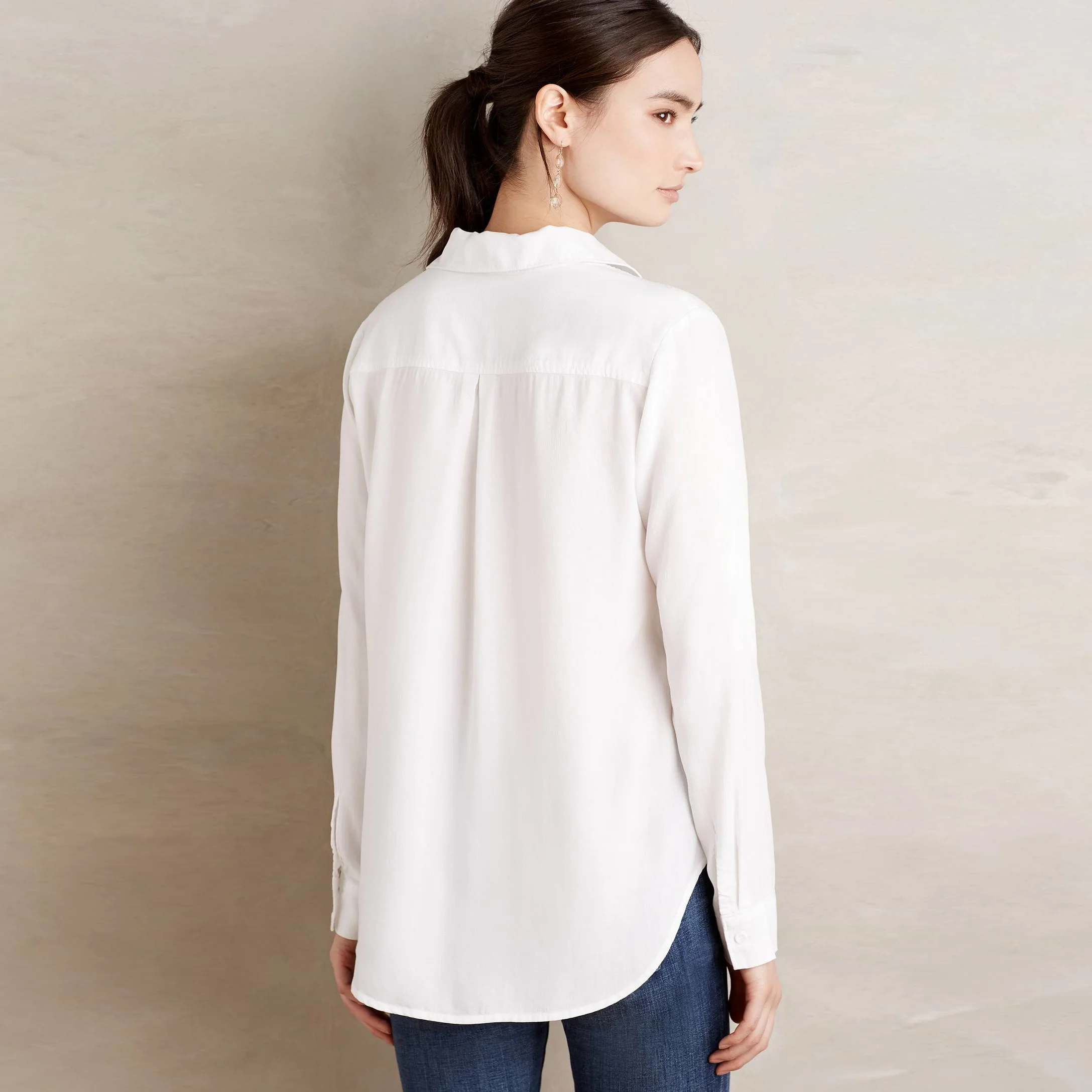 cloth and stone white lace up shirt 3.jpeg