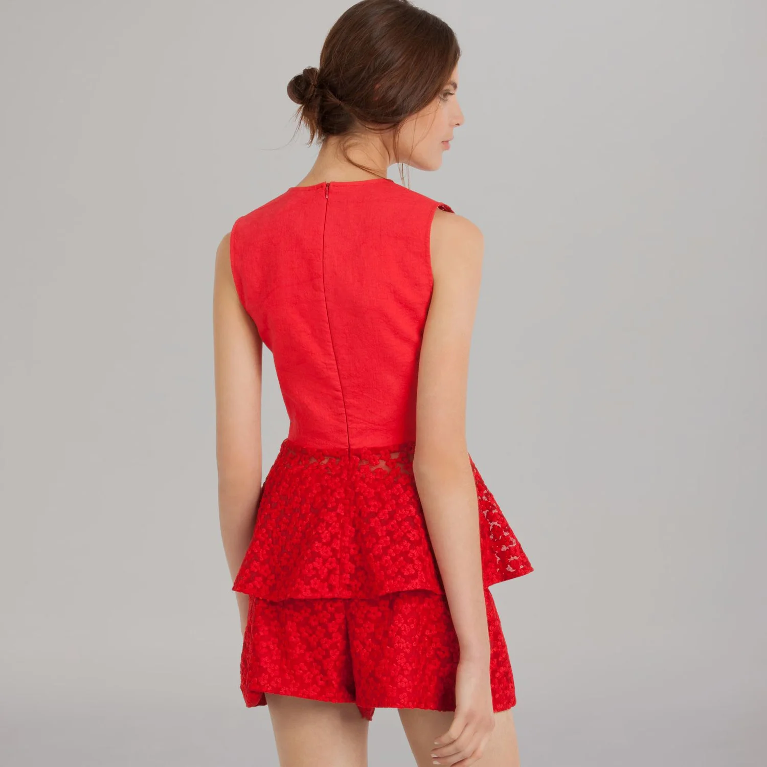 maje red lace top 2.jpeg
