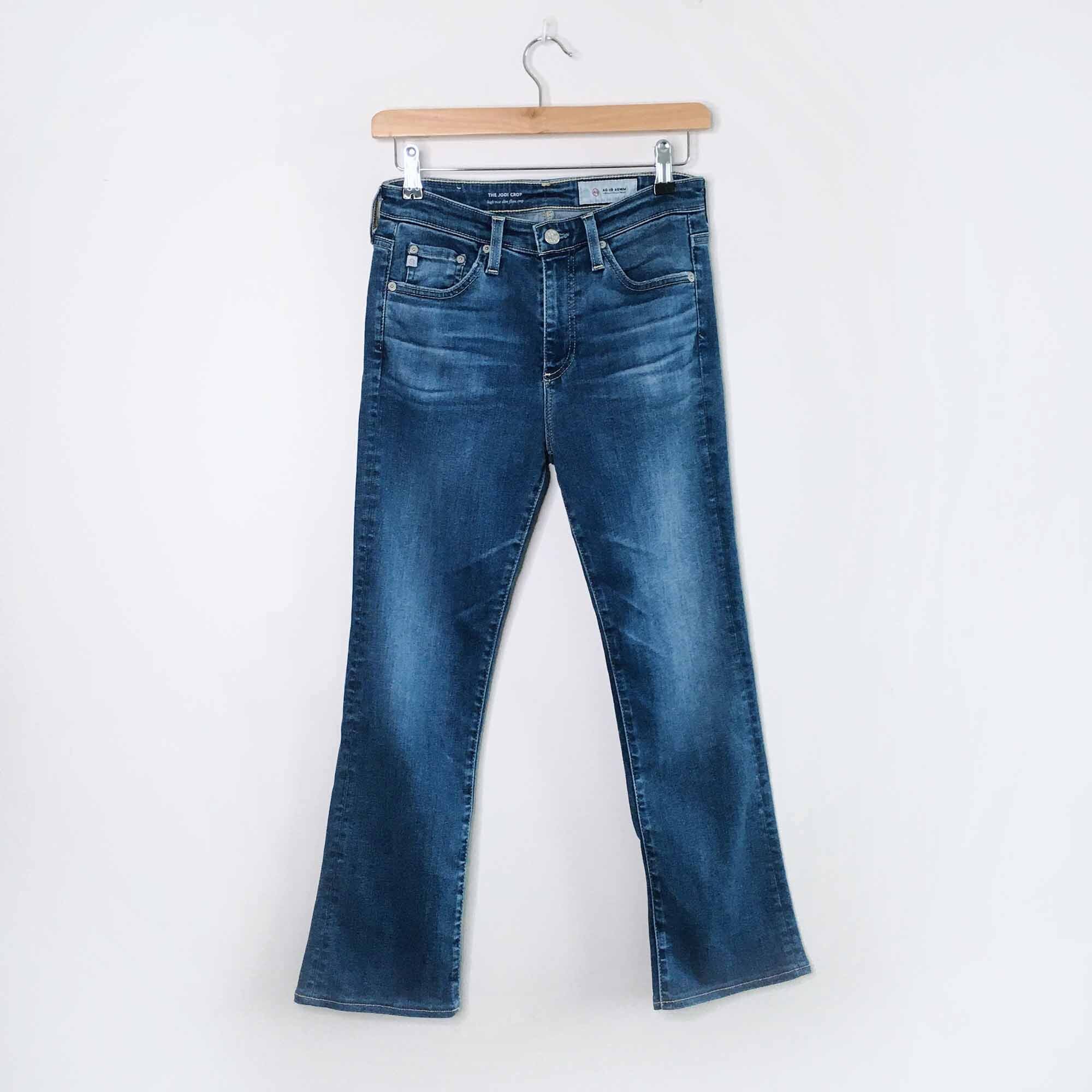 ag cropped flare jeans