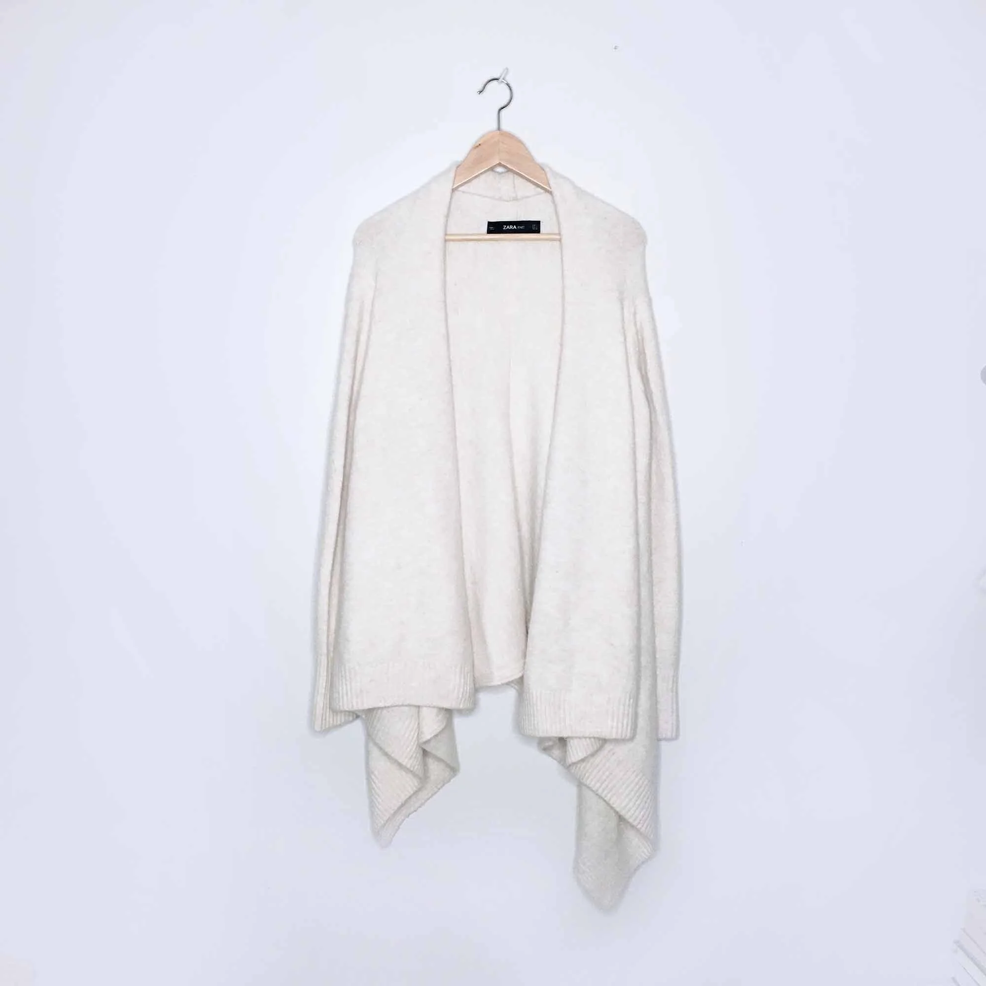 zara waterfall cardigan
