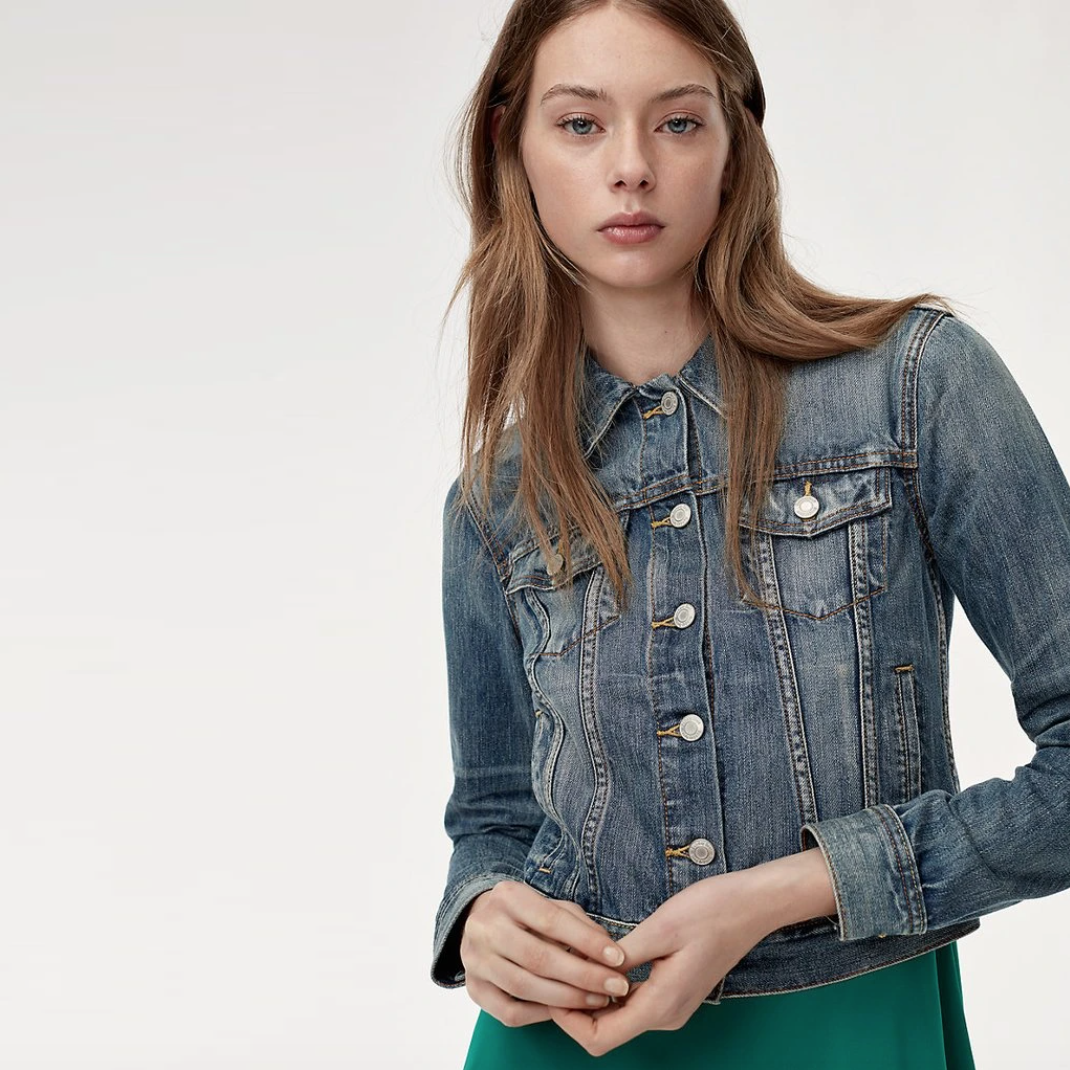 aritzia jean jacket