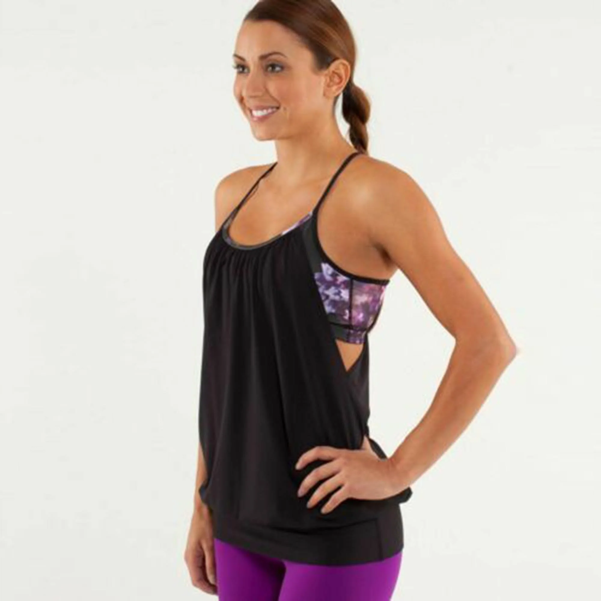 lululemon no limits tank purple