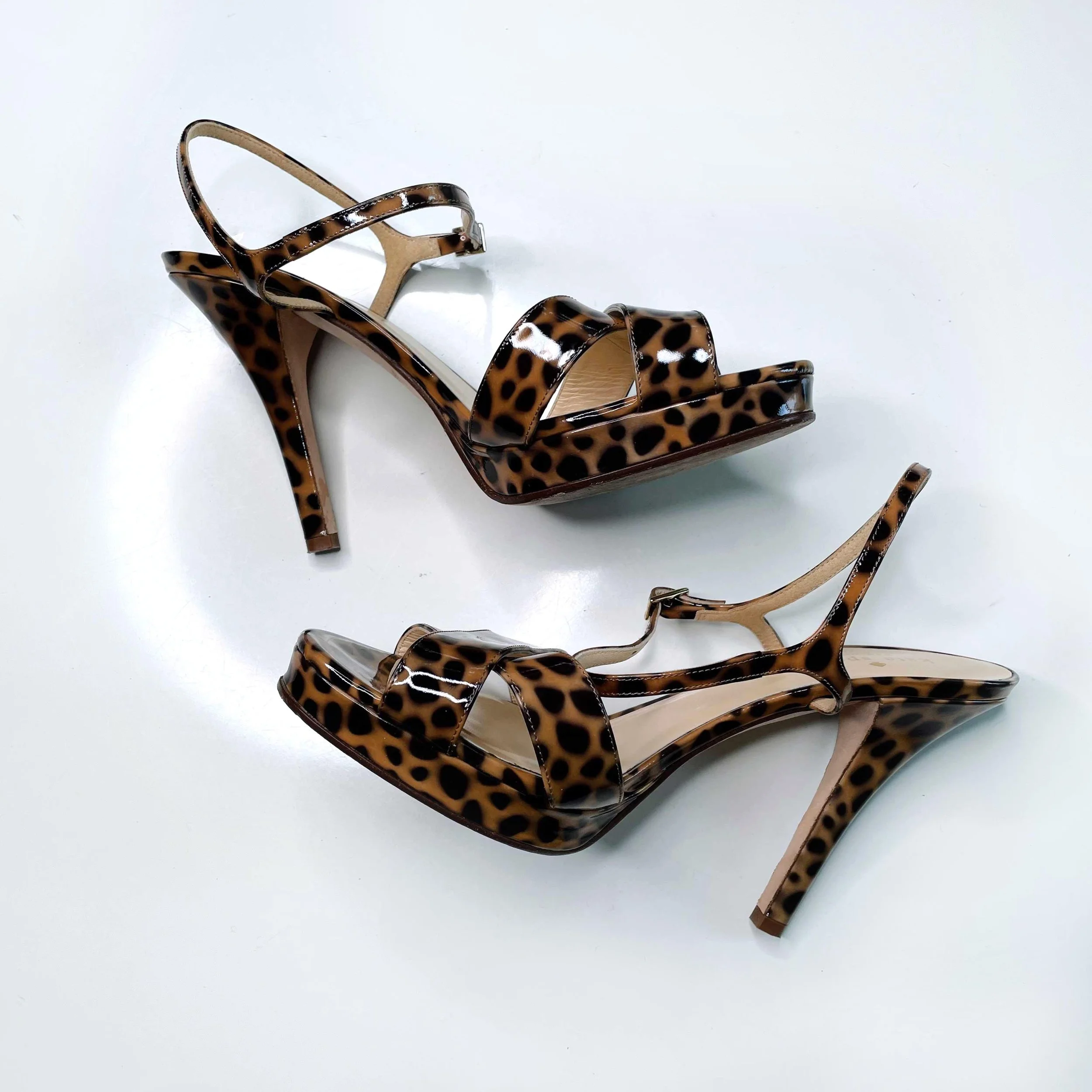 kate spade robin k leopard open toe 