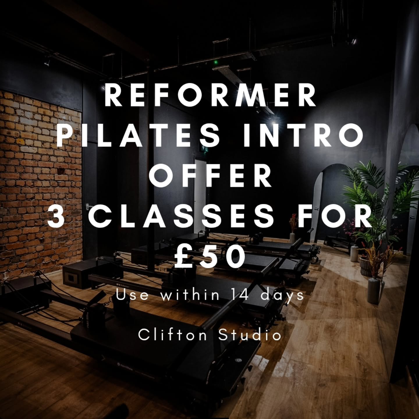 ✨️REFORMER PILATES INTRO OFFER✨️

Are you new to our Reformer Pilates Studio in Clifton? If so, take advantage of this intro offer where you will get 3 classes for &pound;50. 

Only 5 reformers in our boutique studio and around 30 classes to choose f
