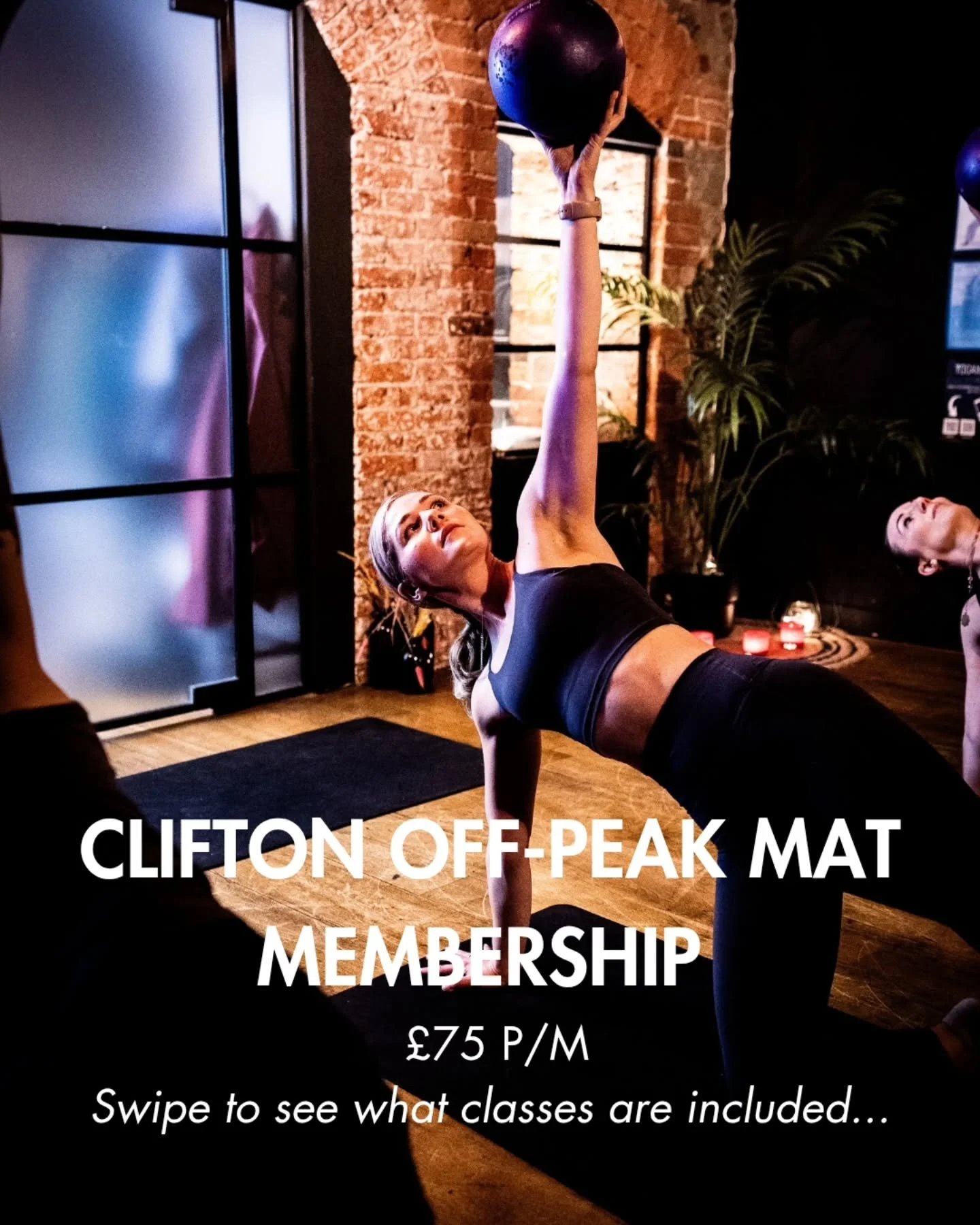 CLIFTON OFF-PEAK MAT MEMBERSHIP 
&pound;75p/m 

We LOVE seeing a lot of you most mornings in the studio. It's such a sweet way to start the day and just sets a beautiful tone first thing. 

Some of you also pop in most lunchtimes too with a Yoga, Bar