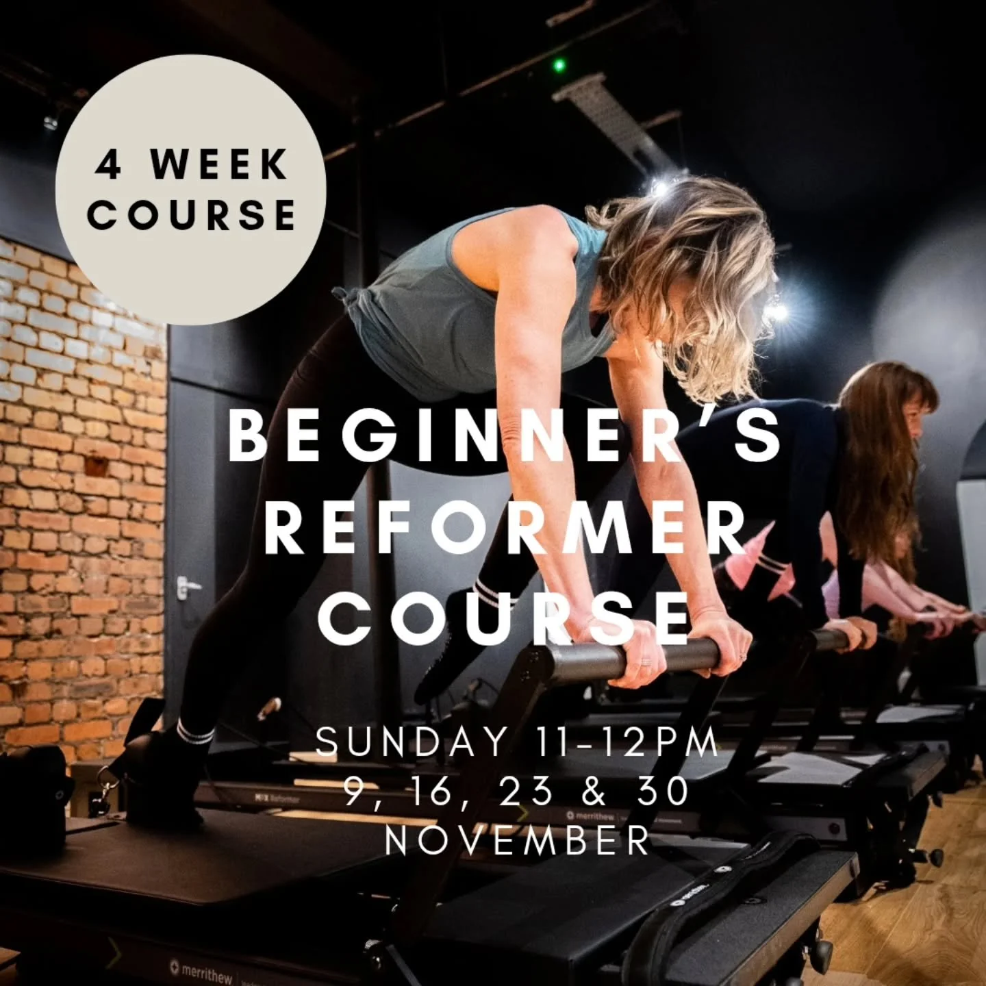 Our 3rd Intake for Reformer Pilates Beginners Course is Live!! 
Starts Sun 6th Nov at 11-12pm for 4 consecutive weeks. 
We are looking for anyone who wants:
✨️ to start their Reformer Pilates journey
✨️to be part of a friendly studio 
✨️to start fr