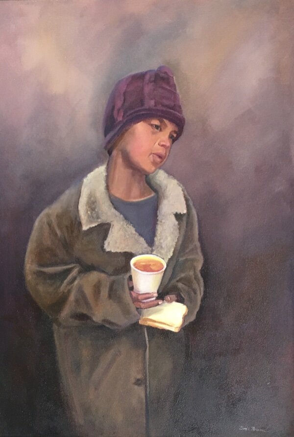 The boy with the soup