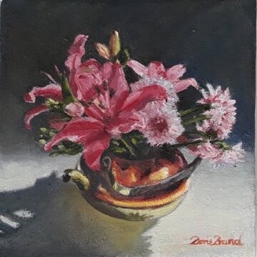 Tiger lilies in old copper ketlle (Copy)