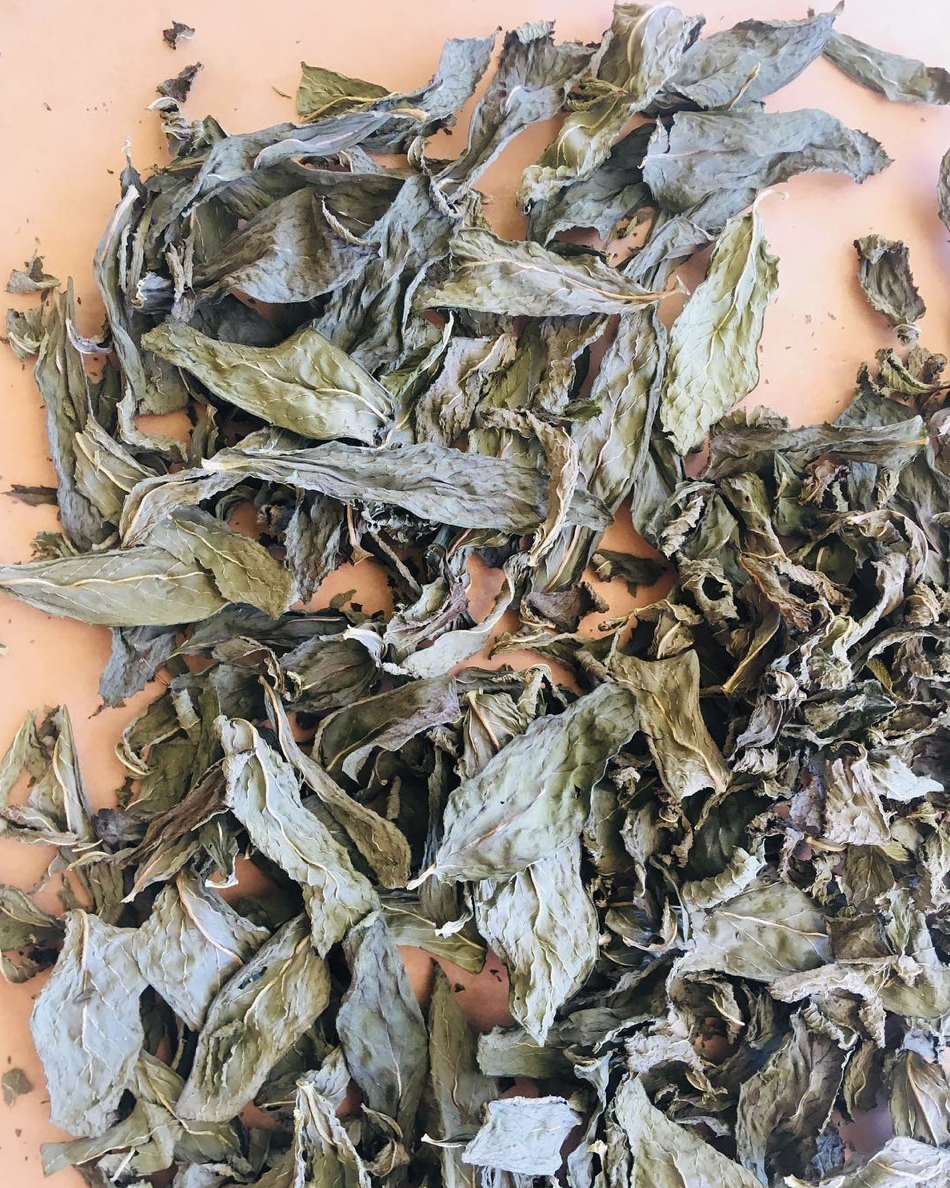 Dried spearmint from The Edible Source.