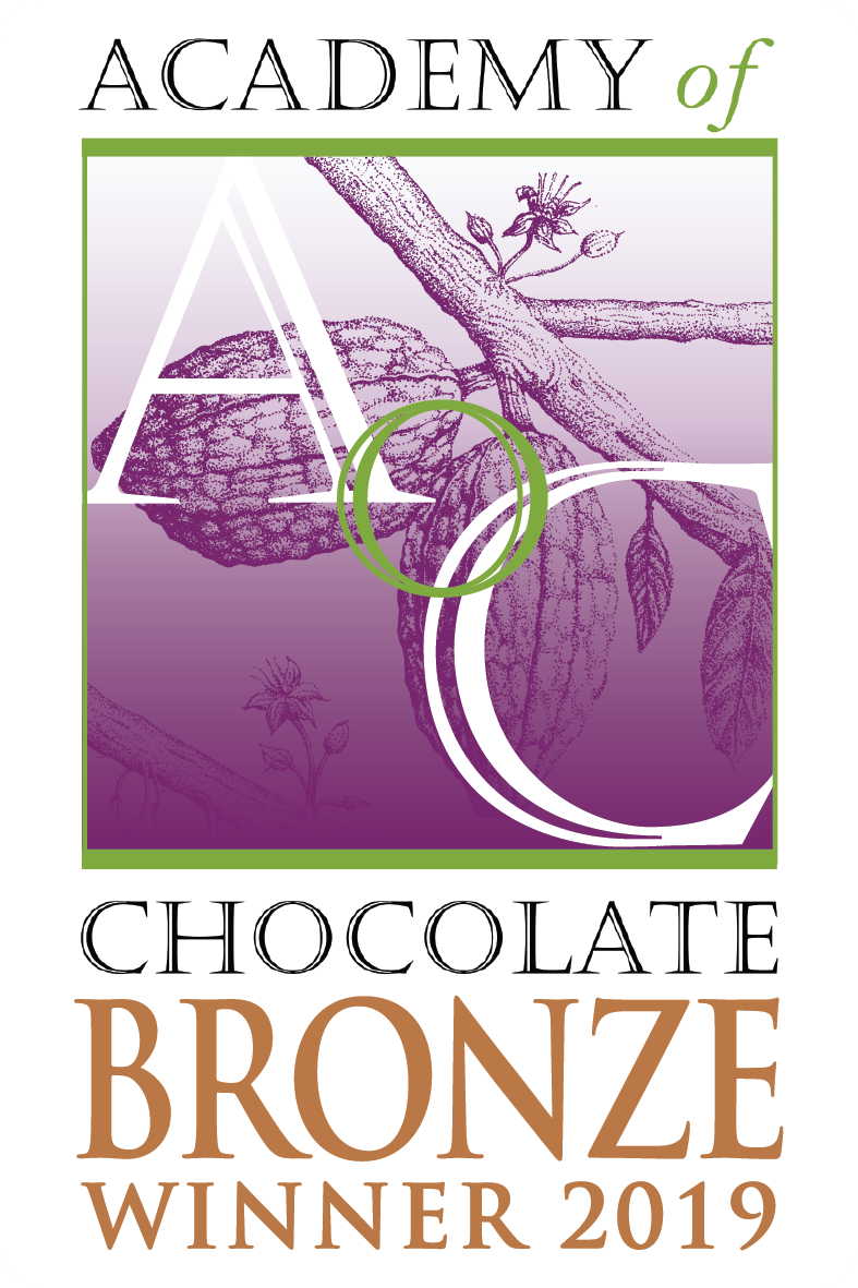 Image of the Academy of Chocolate Bronze award logo for 2019.