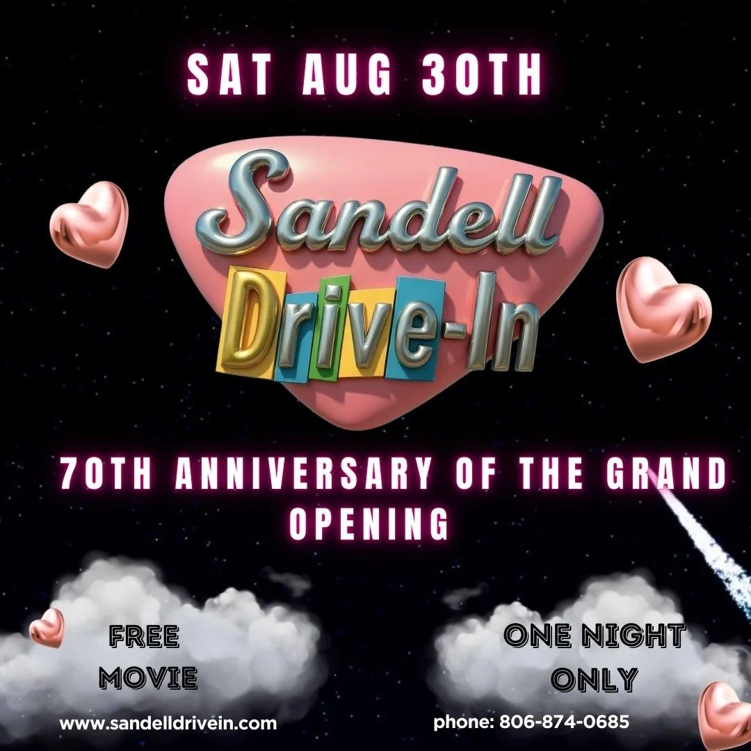 🎉🥳🎈THE 70TH ANNIVERSARY OF THE SANDELL DRIVE-IN 🎈🥳🎉