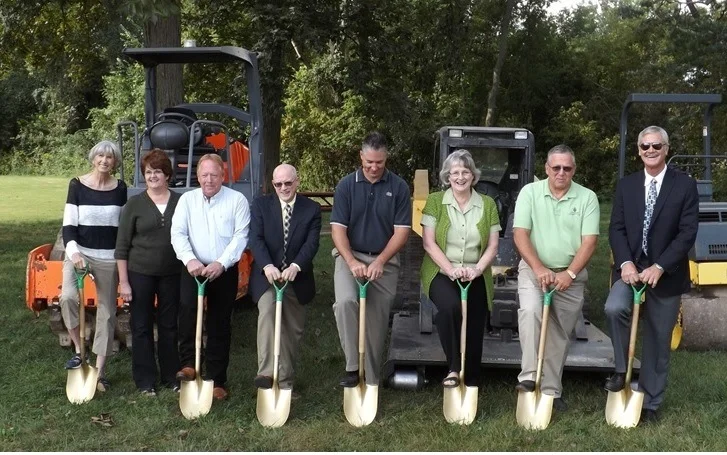 September 2013 - Groundbreaking with major funders