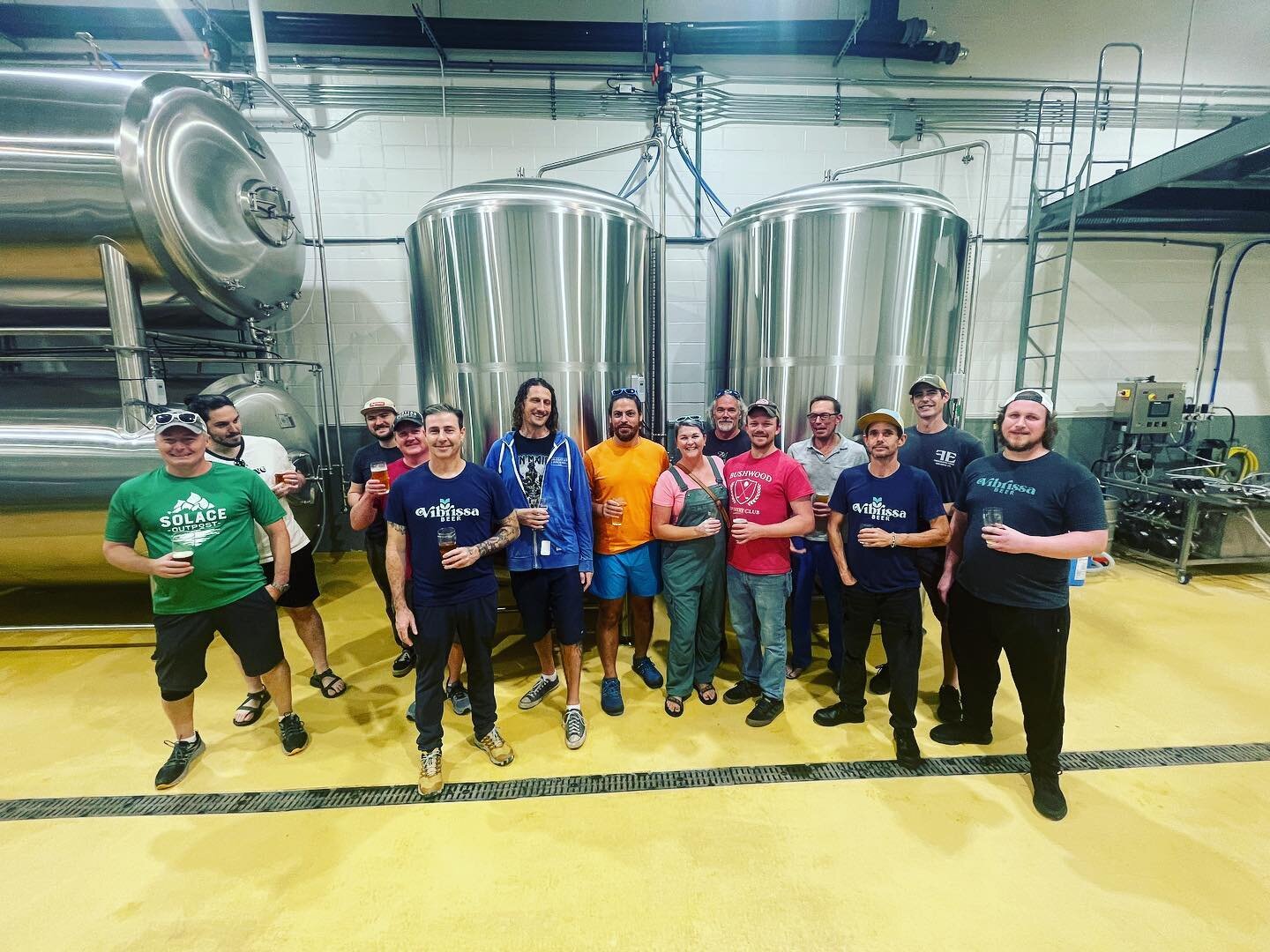 Had a great time celebrating the @vibrissa_beer soft opening today with Winchester&rsquo;s finest brewers! It&rsquo;s rare we&rsquo;re all in a room together! 

#lovethevalleylovethebeer #supportlocal