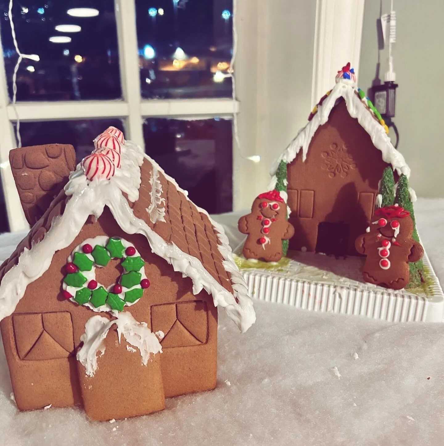 Gingerbread House building is a skill. Come show off your skills next Thursday, December 18 from 4-9pm with our annual BYOGBH event! Bring Your Own GingerBread House and build it here to create a beautifully delicious gingerbread house village! The m