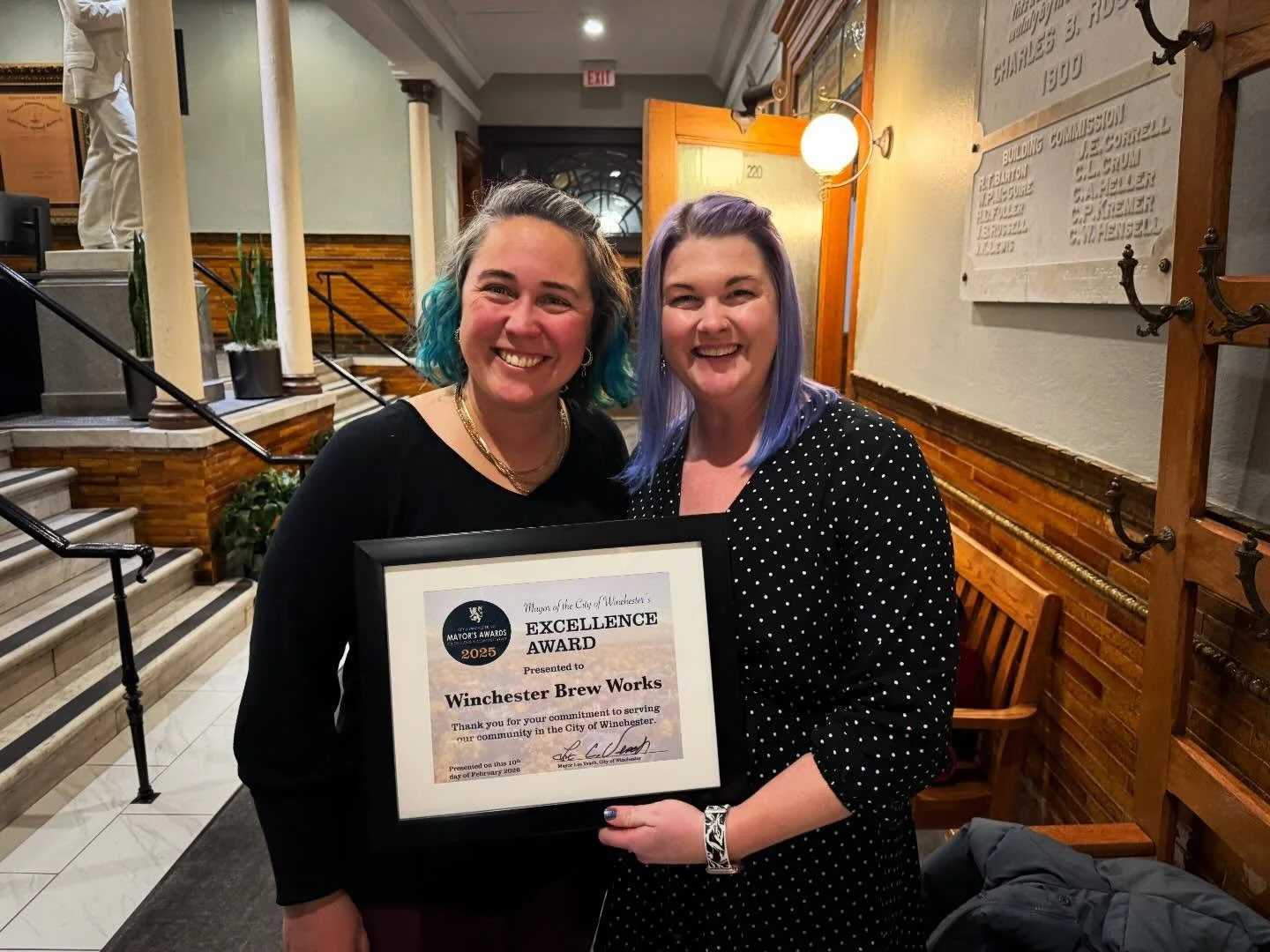 A true honor (and huge surprise!) to have been nominated and awarded the Mayor&rsquo;s Excellence Award last night! Huge thank you to a couple of our regulars and biggest supporters for nominating us (Frank, you sure are sneaky!). We love being a par