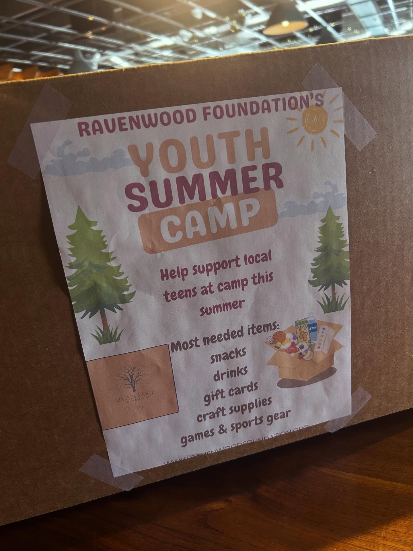 Our box has arrived! Donate to support Ravenwood Foundations Youth Summer Camp! 

@ravenwoodfoundation
