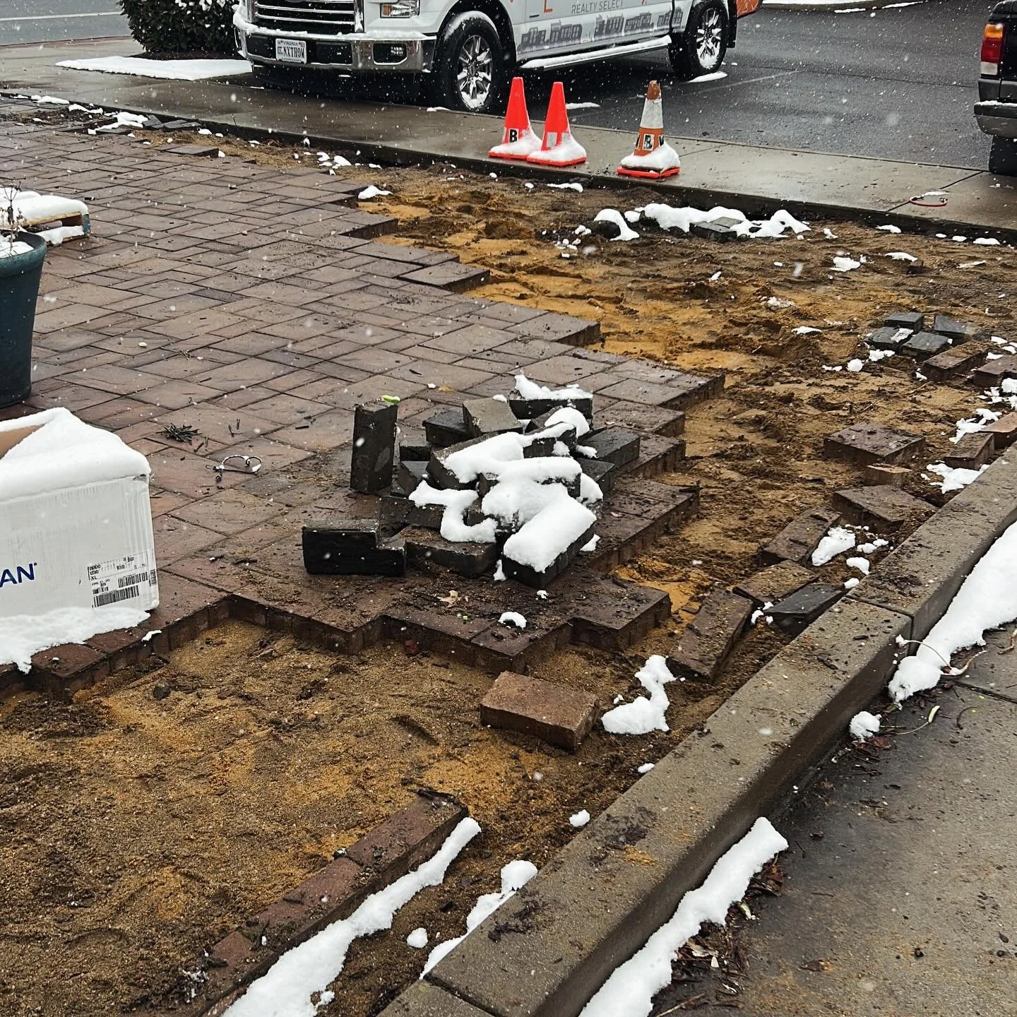 Anyone need any pavers? You&rsquo;ve probably seen the patio slowly disappearing this past week. They&rsquo;re putting up fencing tomorrow to start on the new patio, so we&rsquo;ve been working hard taking what we need. We&rsquo;d hate to see any of 