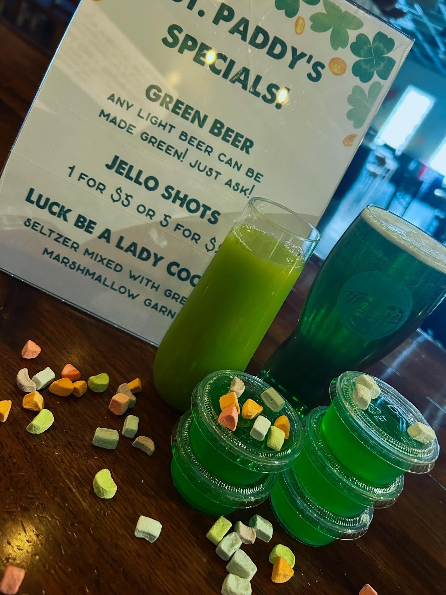 Just in case your newsfeed wasn&rsquo;t green enough, here you go! Drink specials are ready to go for this weekend for Celtic Fest! Want a green beer? Any of our light beers can be made green! Beer not your thing? Well 1) what are you doing here? but