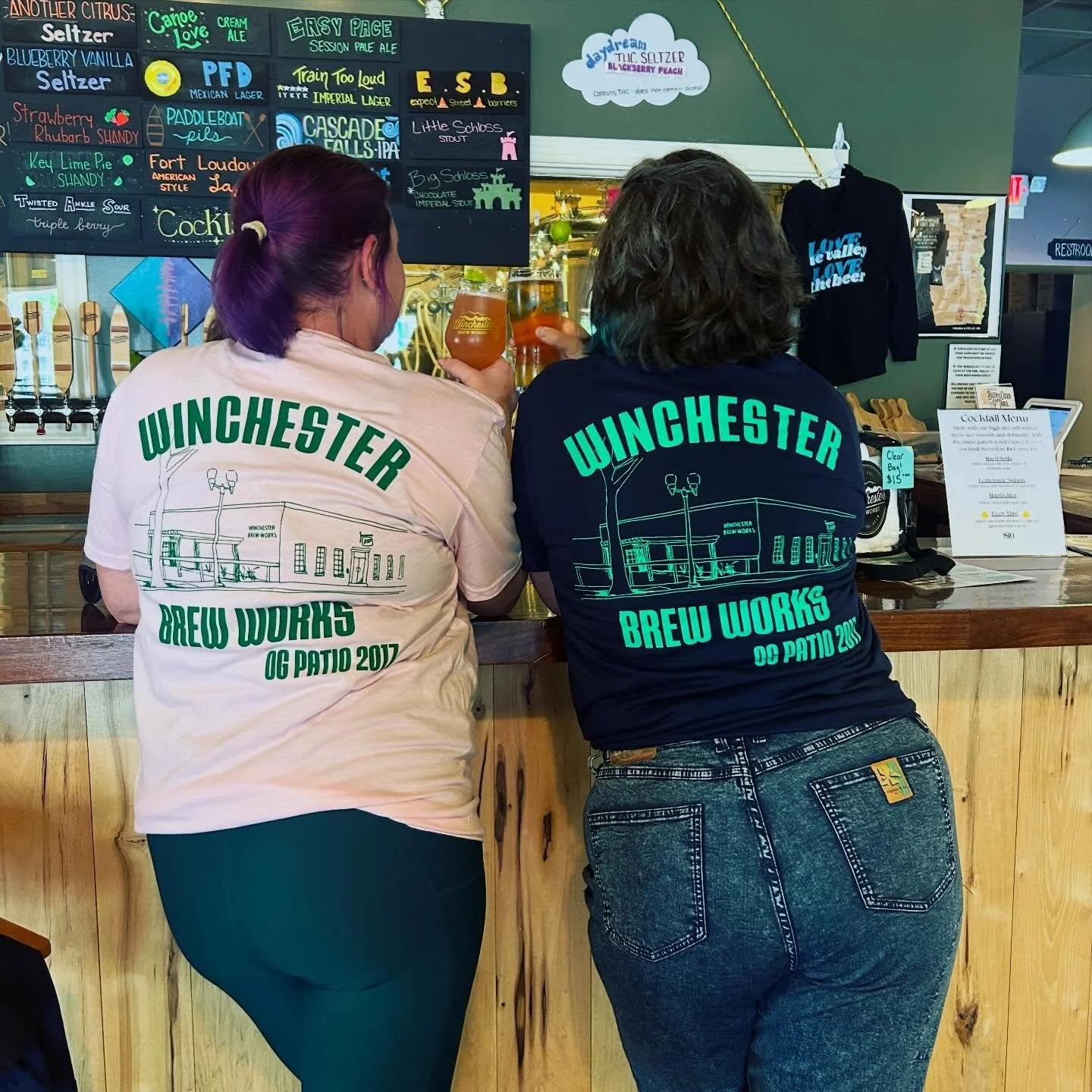 They&rsquo;re here! If you pre-ordered an OG Patio Tee before April 6, they&rsquo;re ready for pick up today! 

We also ordered a few extra of each color and size so come and snag one before they&rsquo;re all gone! They&rsquo;re gonna go fast! 

We&r