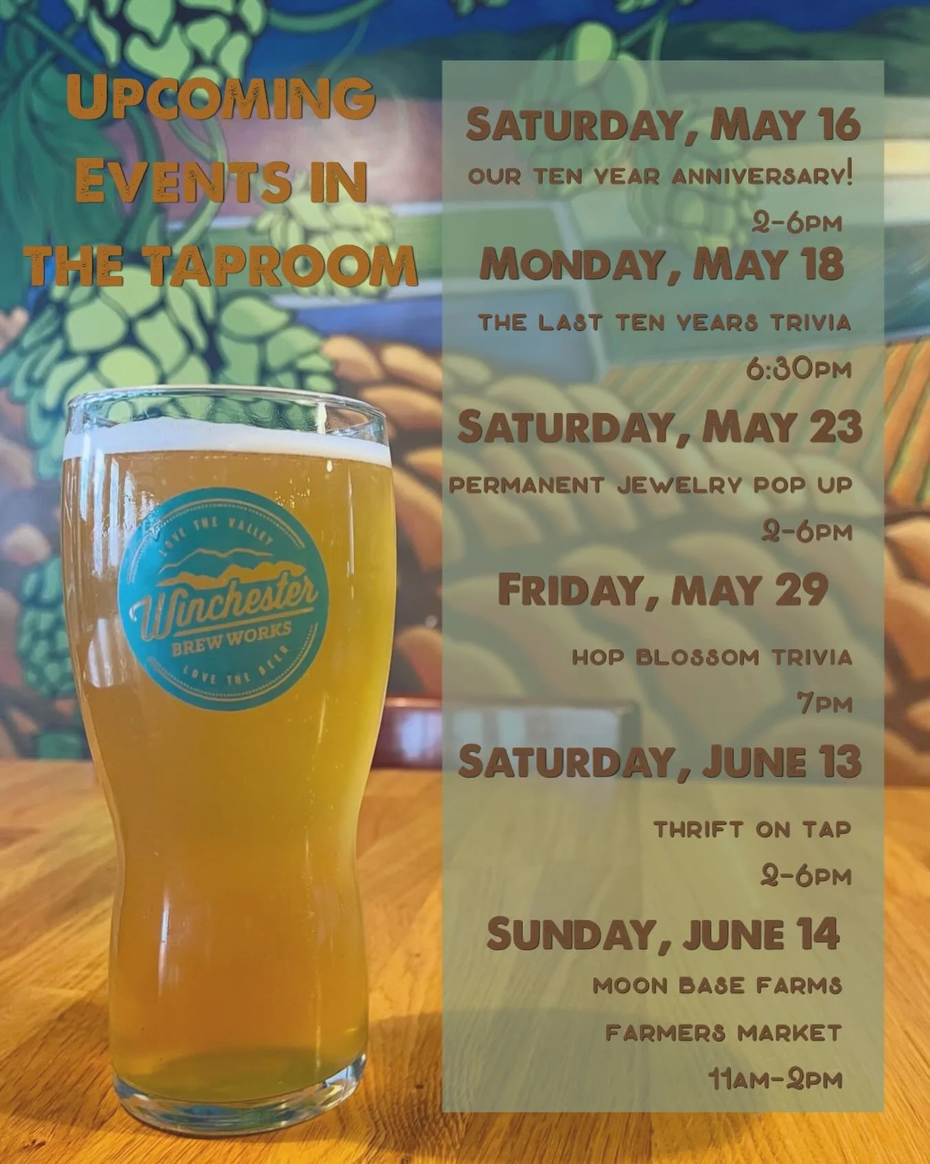 We&rsquo;ve got lots going on these next couple of weeks, here&rsquo;s a list to keep up with all of it! As well as all the game nights and meetings!

Make sure to come hang out with us for our Tenth Anniversary next weekend! We can&rsquo;t wait to c
