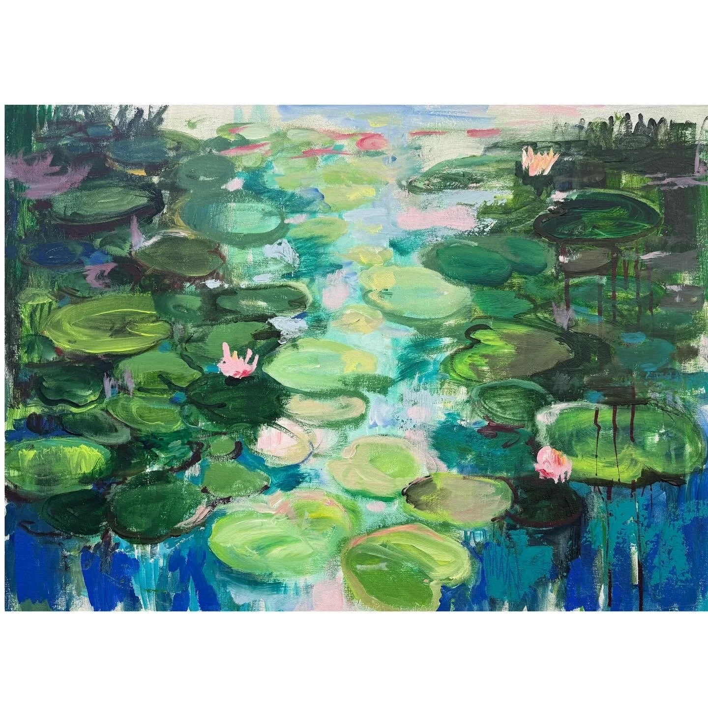 Lilly Sun 2, Acrylic and ink on canvas, 76x50cm