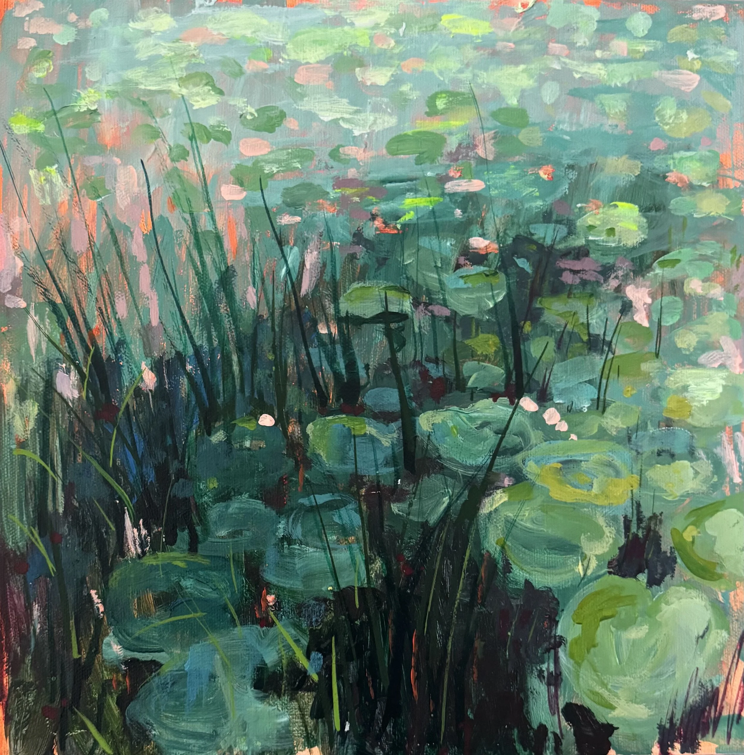Summer's day, acrylic on canvas 30x30cm