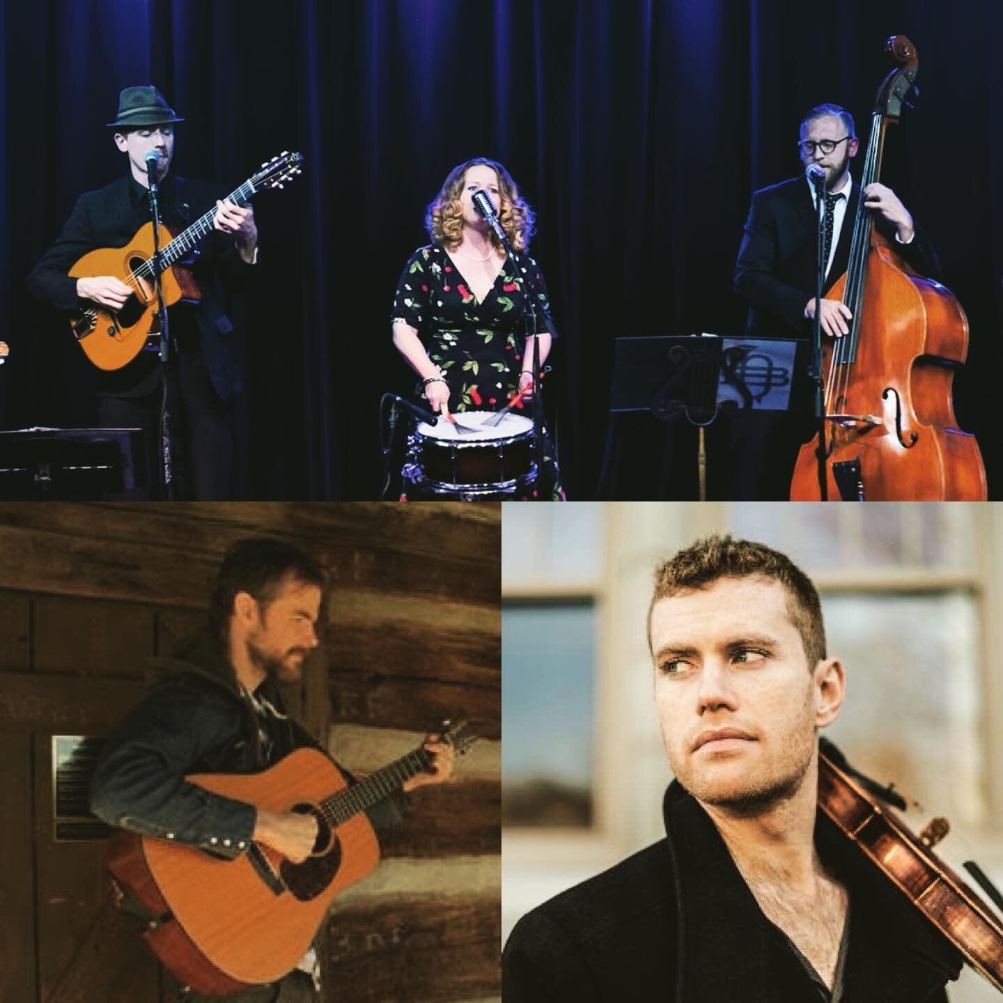 Last minute show tomorrow (Tuesday) @corkandkegbar for @swingasheville . 8:00-10:00 with @andrewfinnmagillmusic @guit_love @mattickfrick and @trevorstoia 
.
.
#danceavl #swingasheville #ashevilleswing #ashevilleswingdancers #corkandkeg