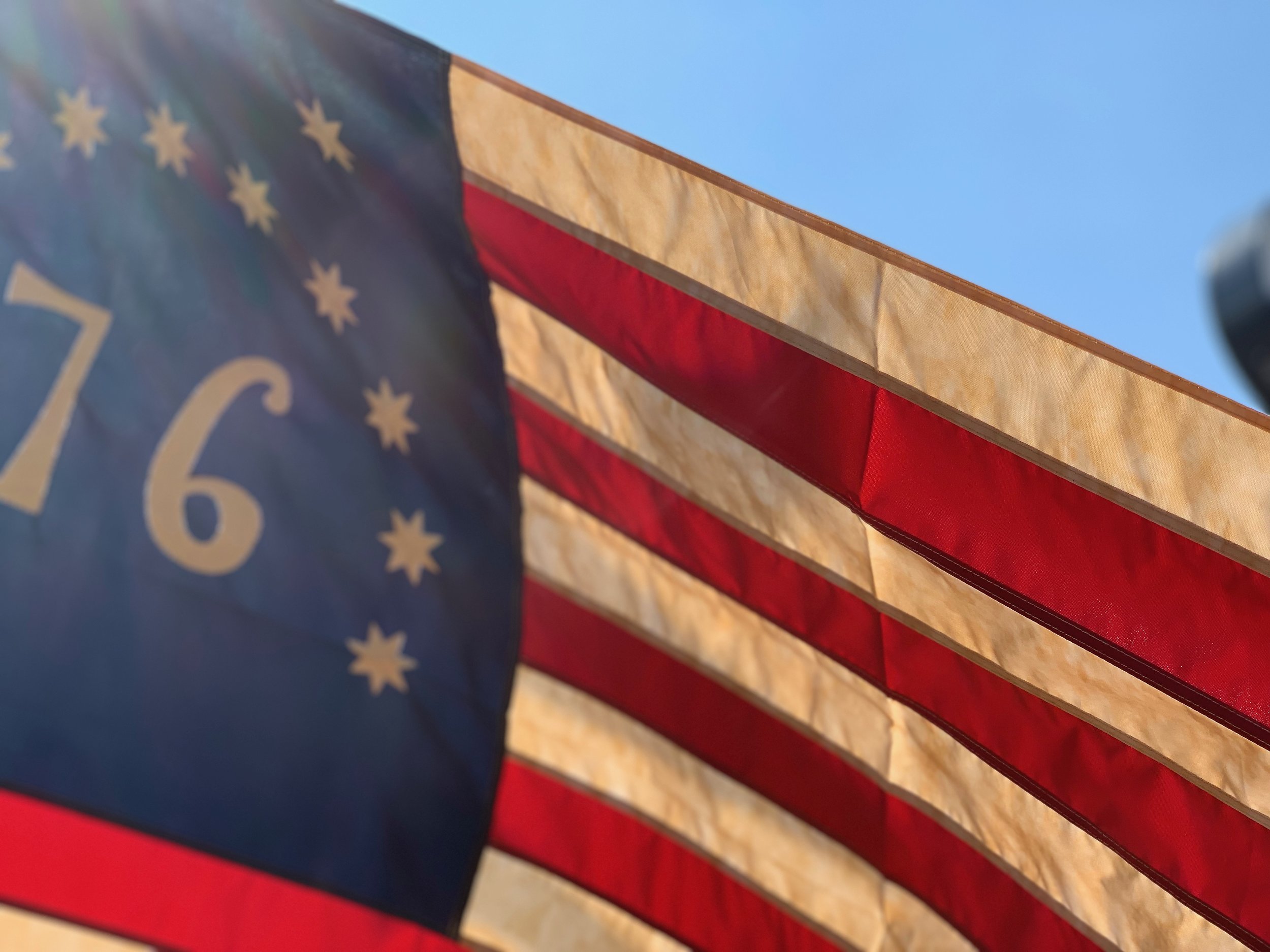 Vintage American Flag Display