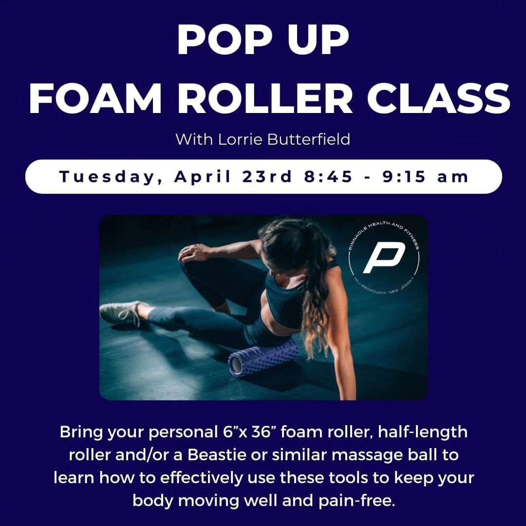 #foamrolling #foamrollingbenefits #tuesdaymotivation #TuesdayTips #tuesdayworkout #popupevent #popupclass #hillsboroughnj #groupfitness