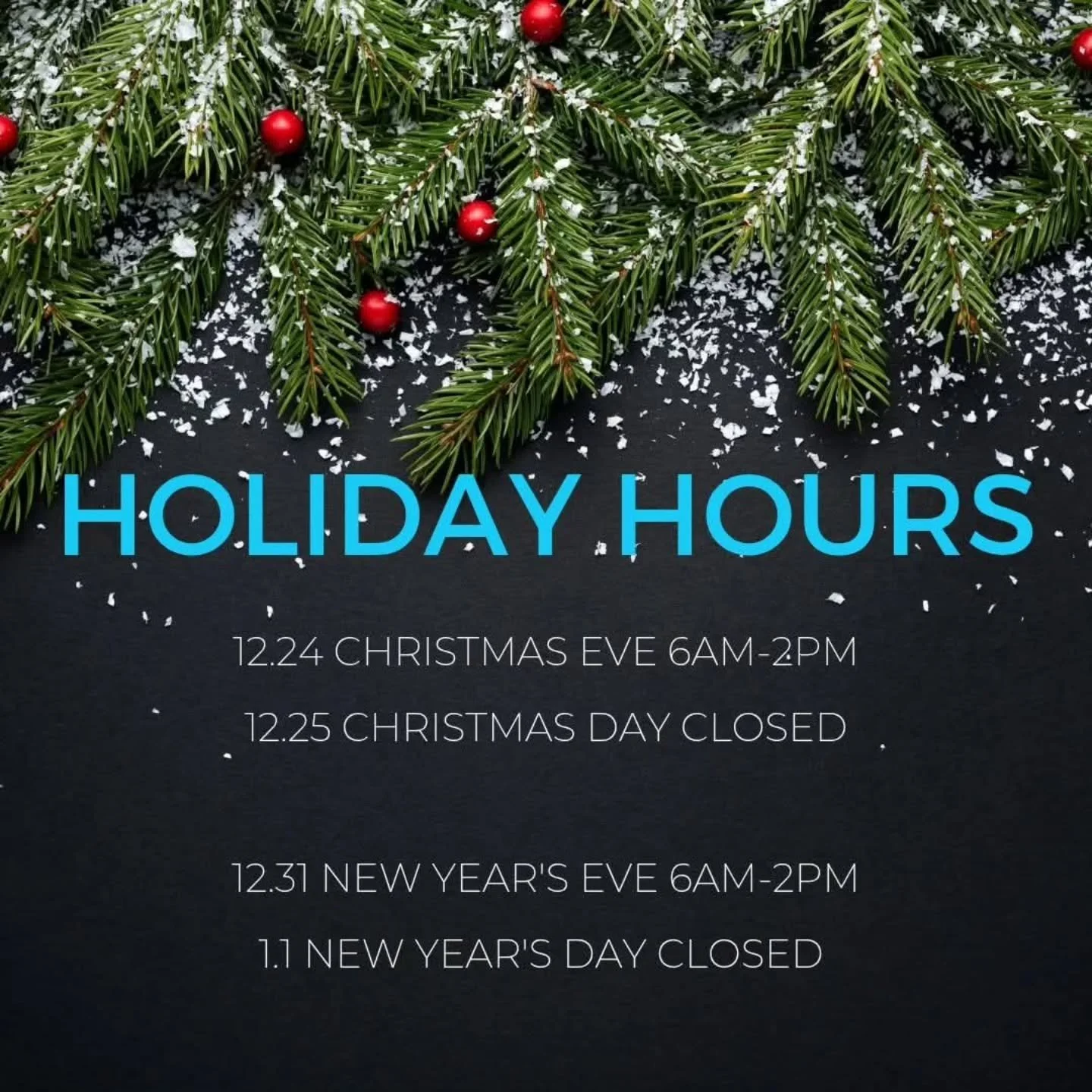 Wishing all healthy and happy holidays from ours to yours.