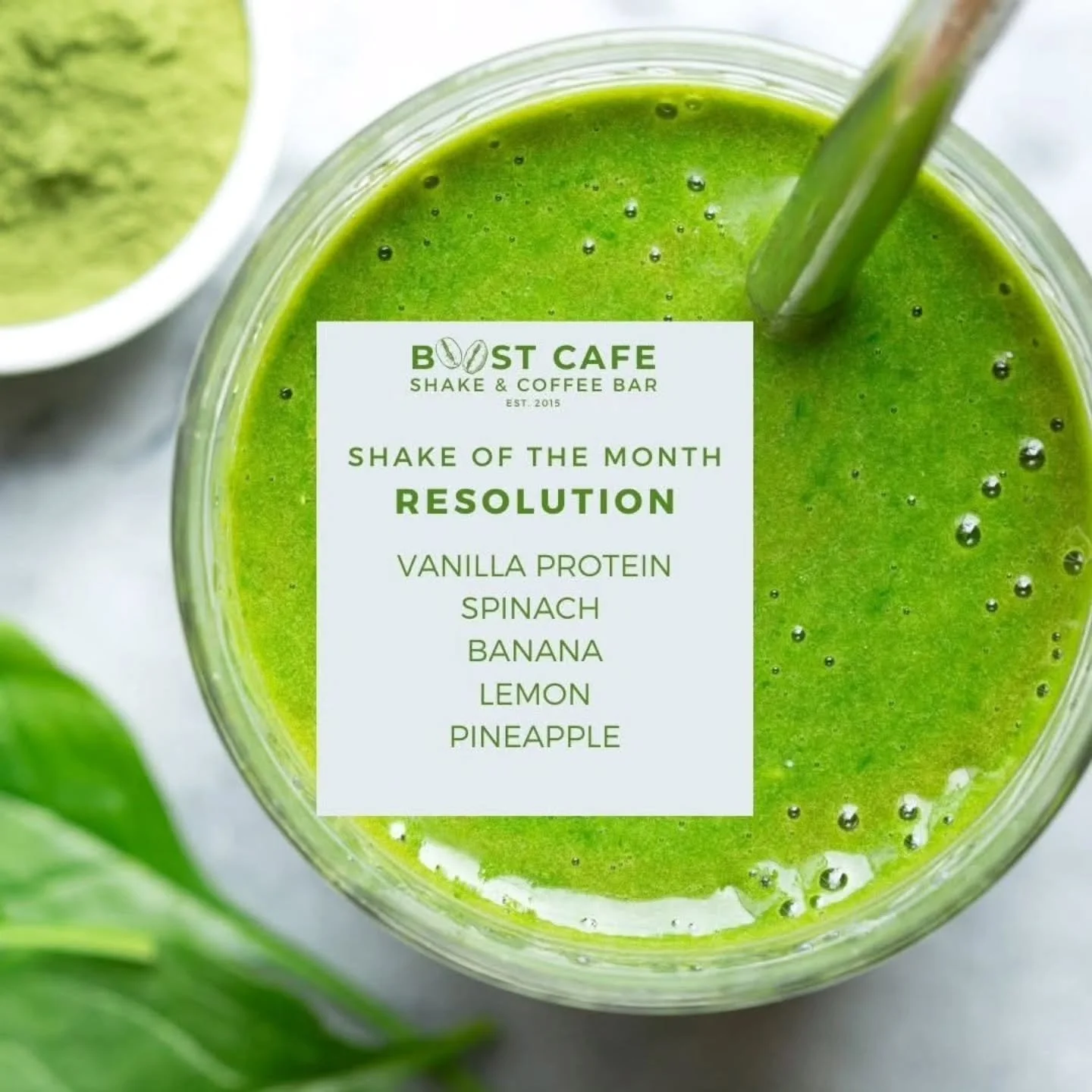 New year, new favorites ✨
🥤 Shake of the Month: The Resolution &mdash; fresh, protein-packed, and energizing
☕ Latte of the Month: Caramel Mocha &mdash; rich, smooth, and perfectly indulgent

The perfect treats to give you a Boost! 

#ShakeOfTheMont