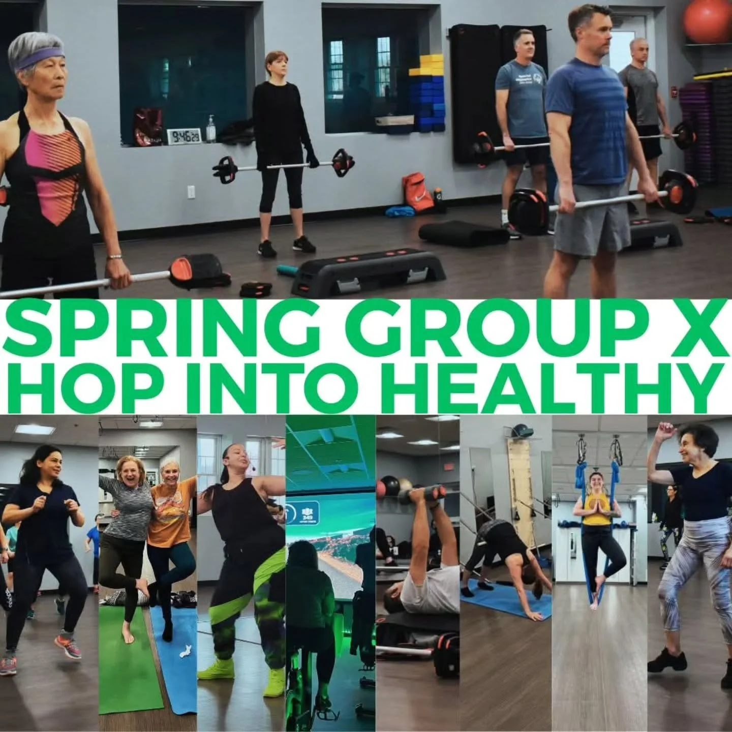 Hop into healthier habits this spring 🌸🐰

Our NEW Group Fitness Schedule is here&mdash;and it&rsquo;s your fresh start to feel stronger, energized, and unstoppable. From heart-pumping cardio to strength, stretch, and everything in between, there&rs