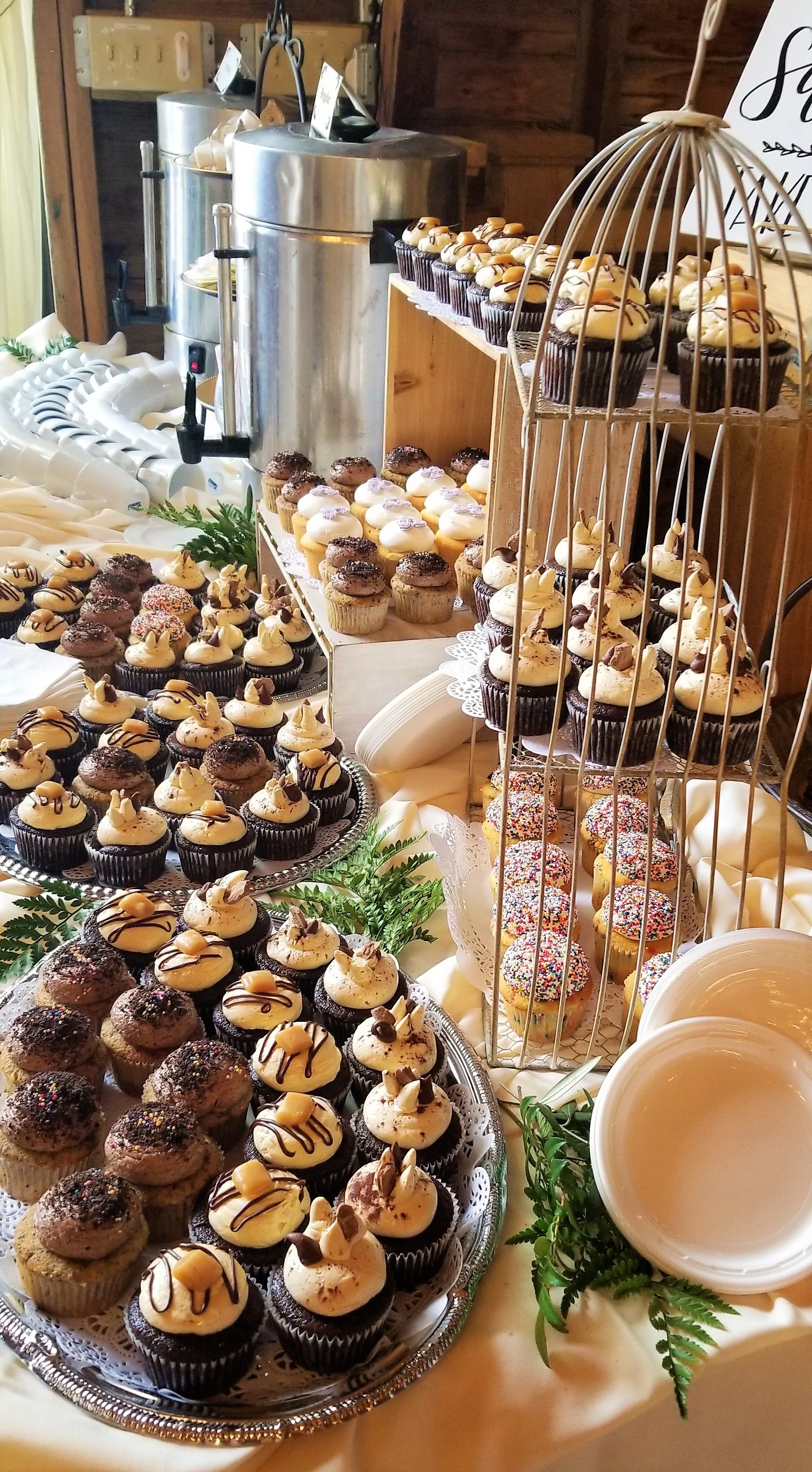 Luscious cupcakes in multiple flavors!