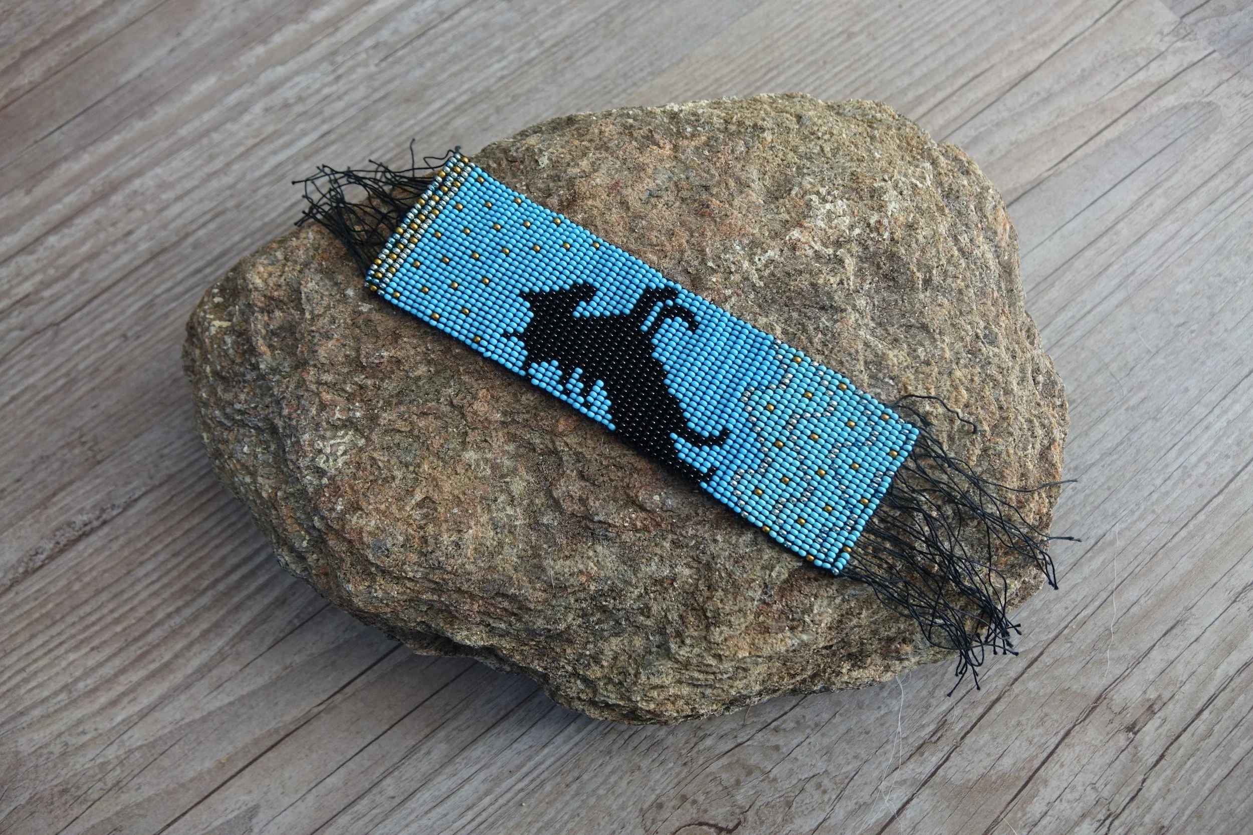 Perlenarbeit Pferd *Beadwork Horse