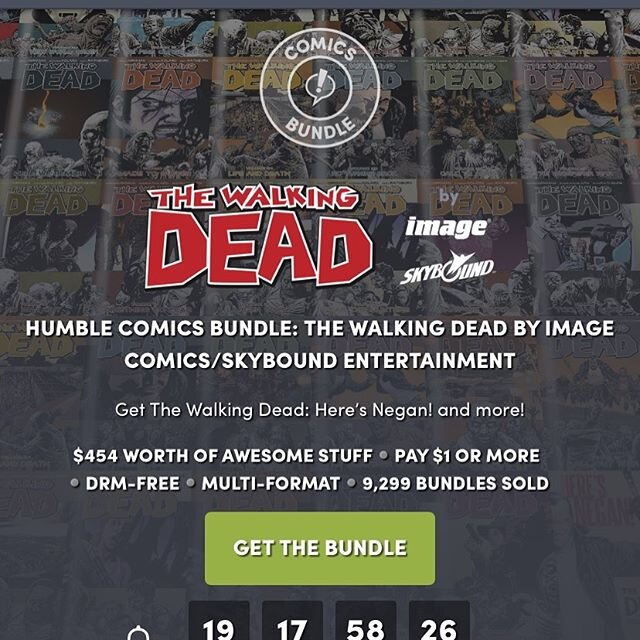 We&rsquo;ve got another red alert sale! Humblebundle.com has the entire The Walking Dead comic collection in digital form for $18. That&rsquo;s an INSANE deal! #podcastersofinstagram #nerdlife #thewalkingdead #humblebundle