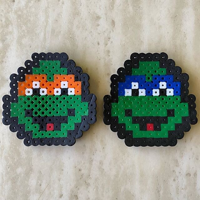 Chris got creative this weekend when making melty beads for his kids. You have to start them down the nerd path early! #podcastersofinstagram #podcast #nerdlife #tmnt