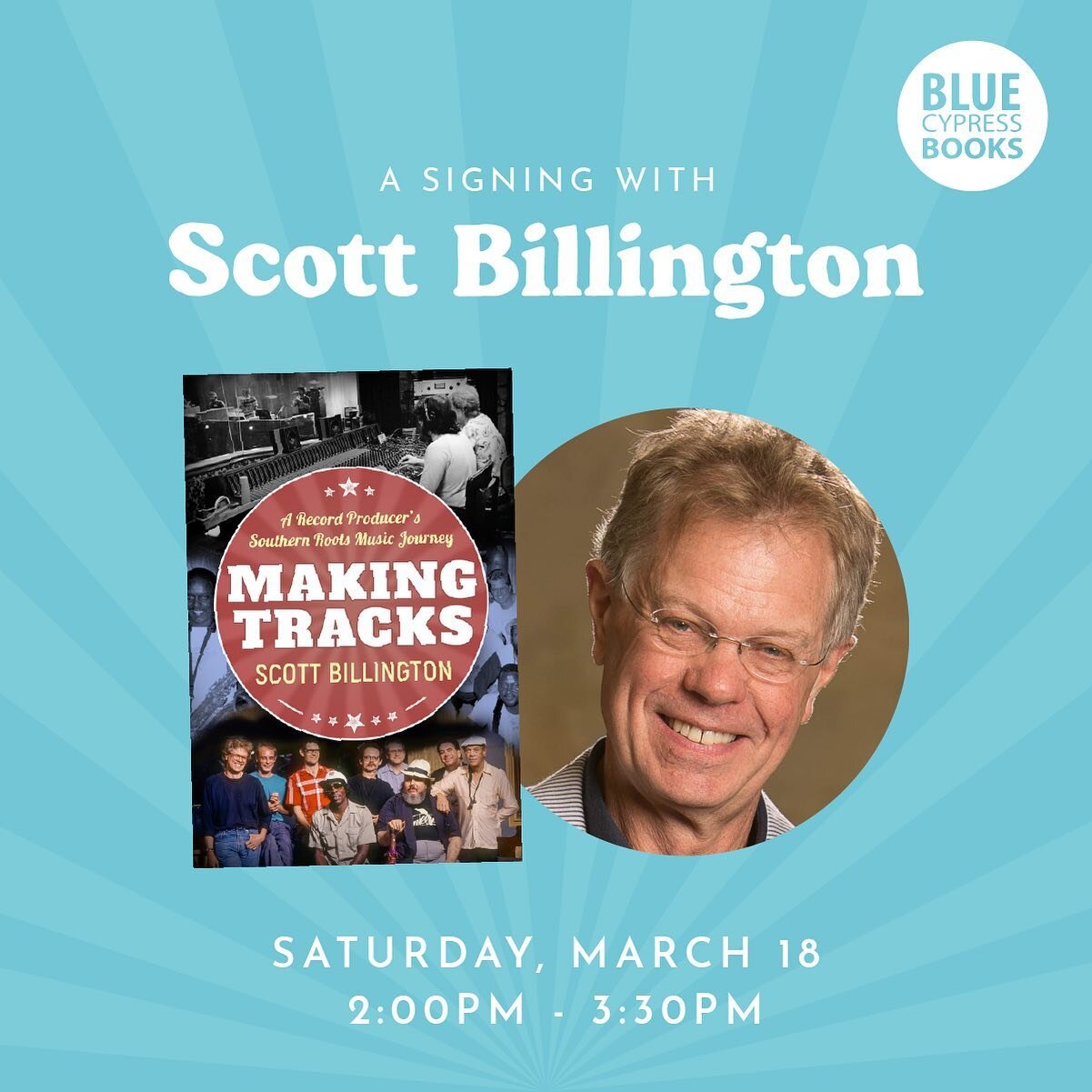 Scott will be doing a book signing at Blue Cypress Books at 8123 Oak Street in New Orleans on Saturday, March 18 from 2:00 to 3:30. He&rsquo;ll do a presentation to start, but there will be plenty of time to chat. Hope to see you there!