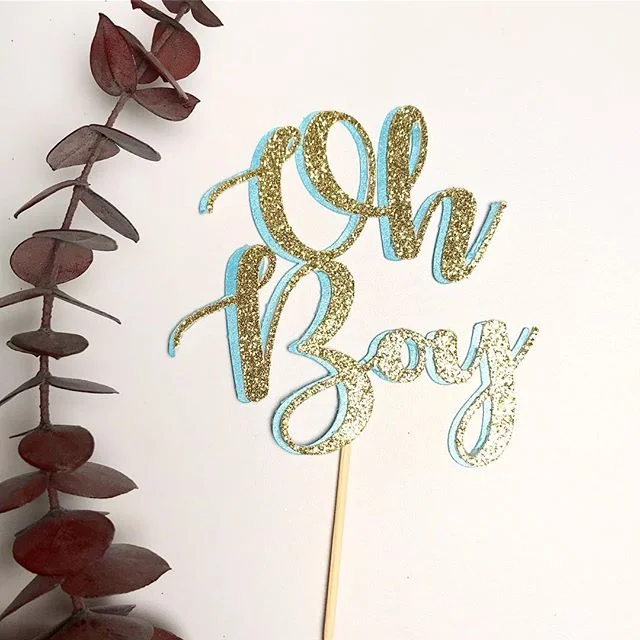 "Oh Boy" Mini Toppers