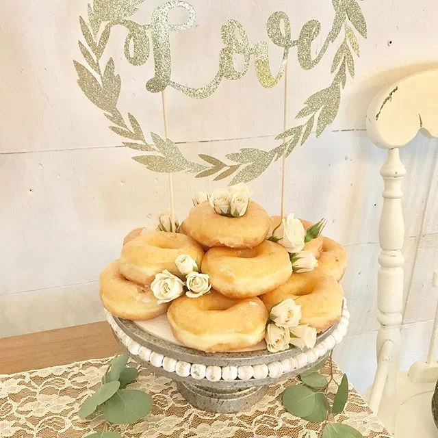 Horseshoe Cake Topper w/Baby Name