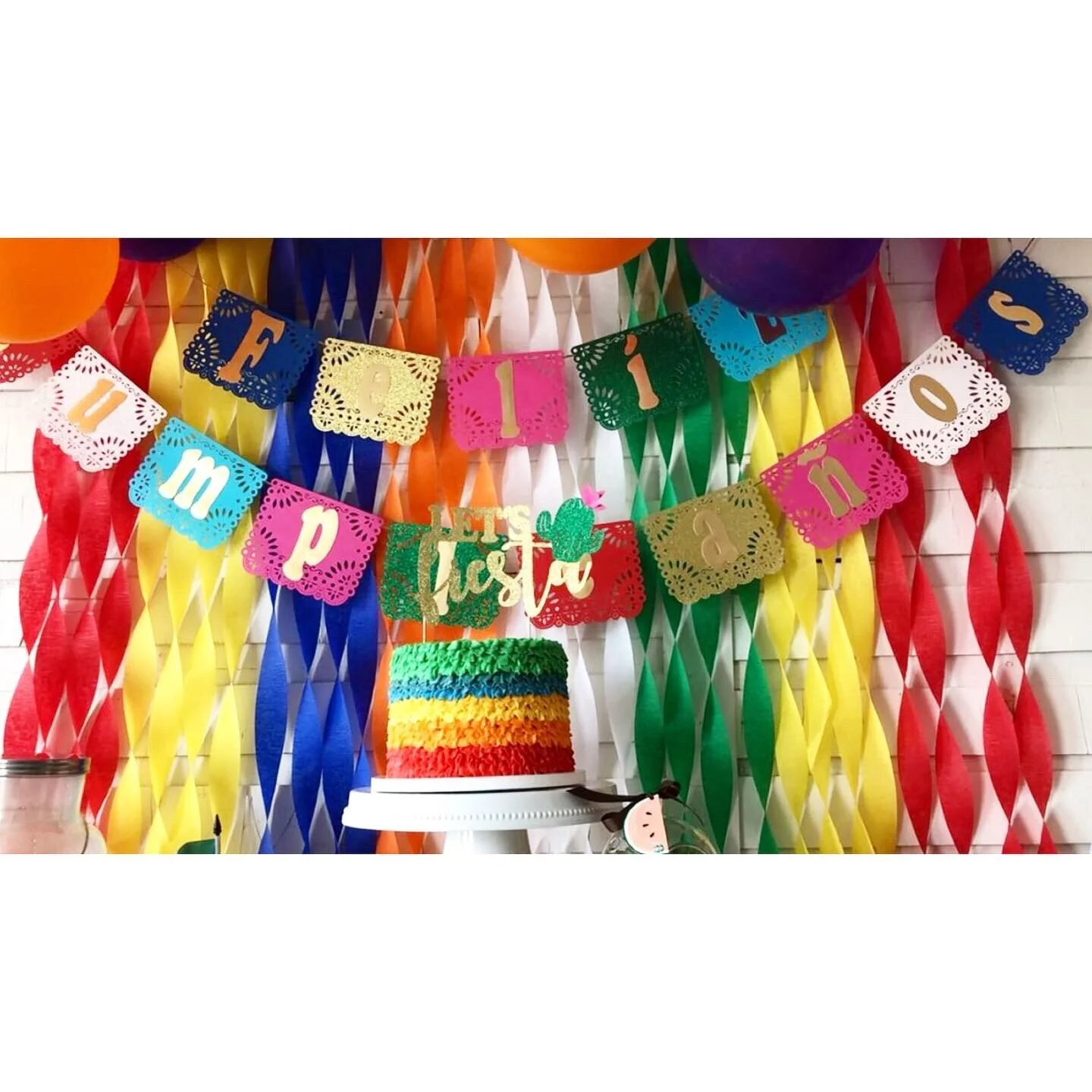 Papel Picado Birthday Banner