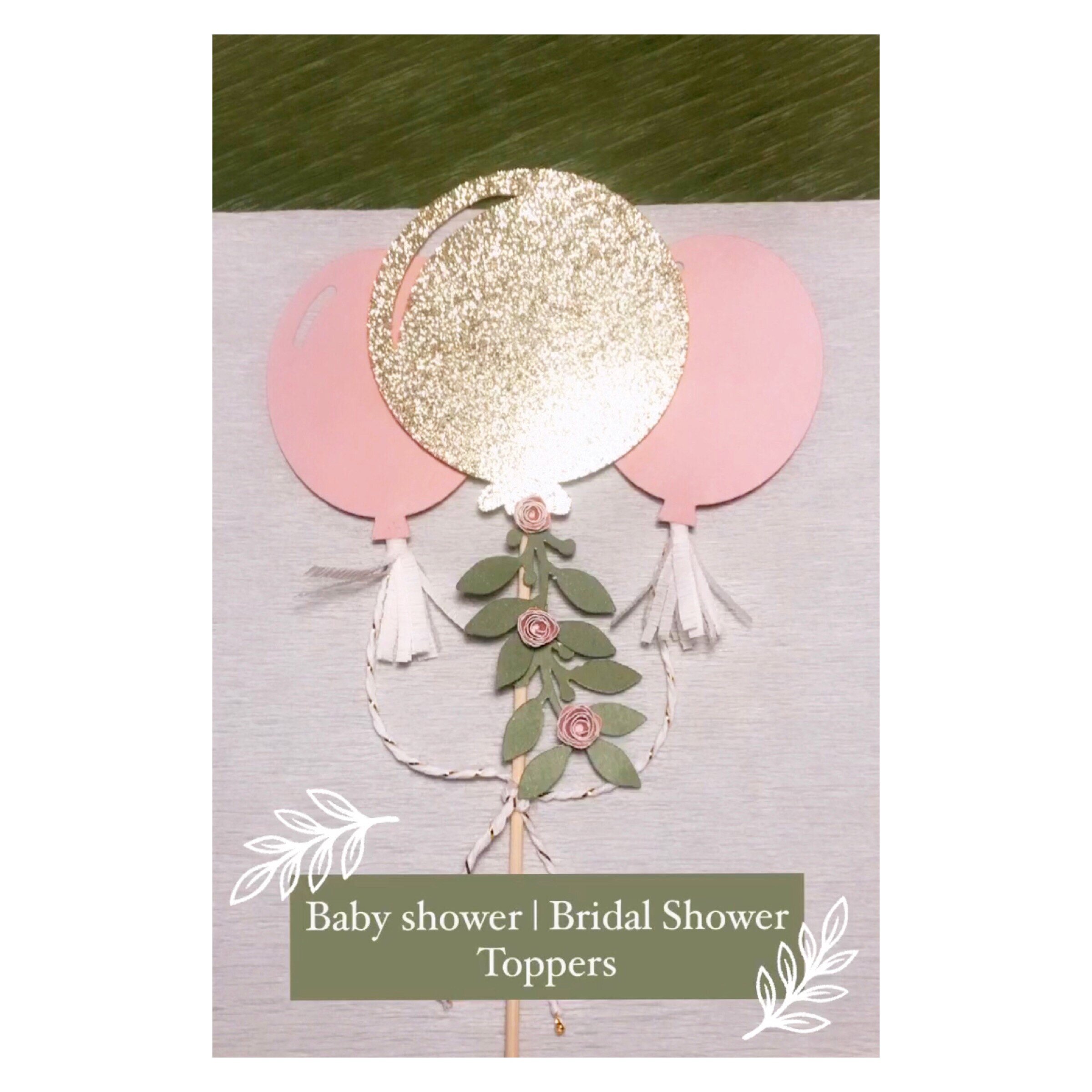 Boho Balloons Cake Topper