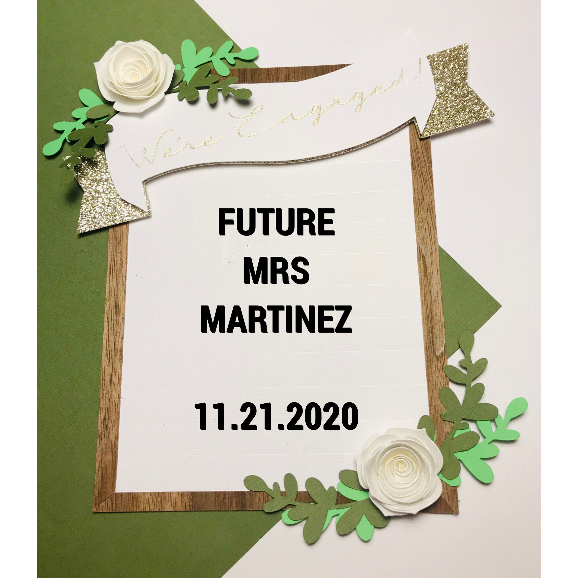 "Letter Board" cake Topper - Dove White