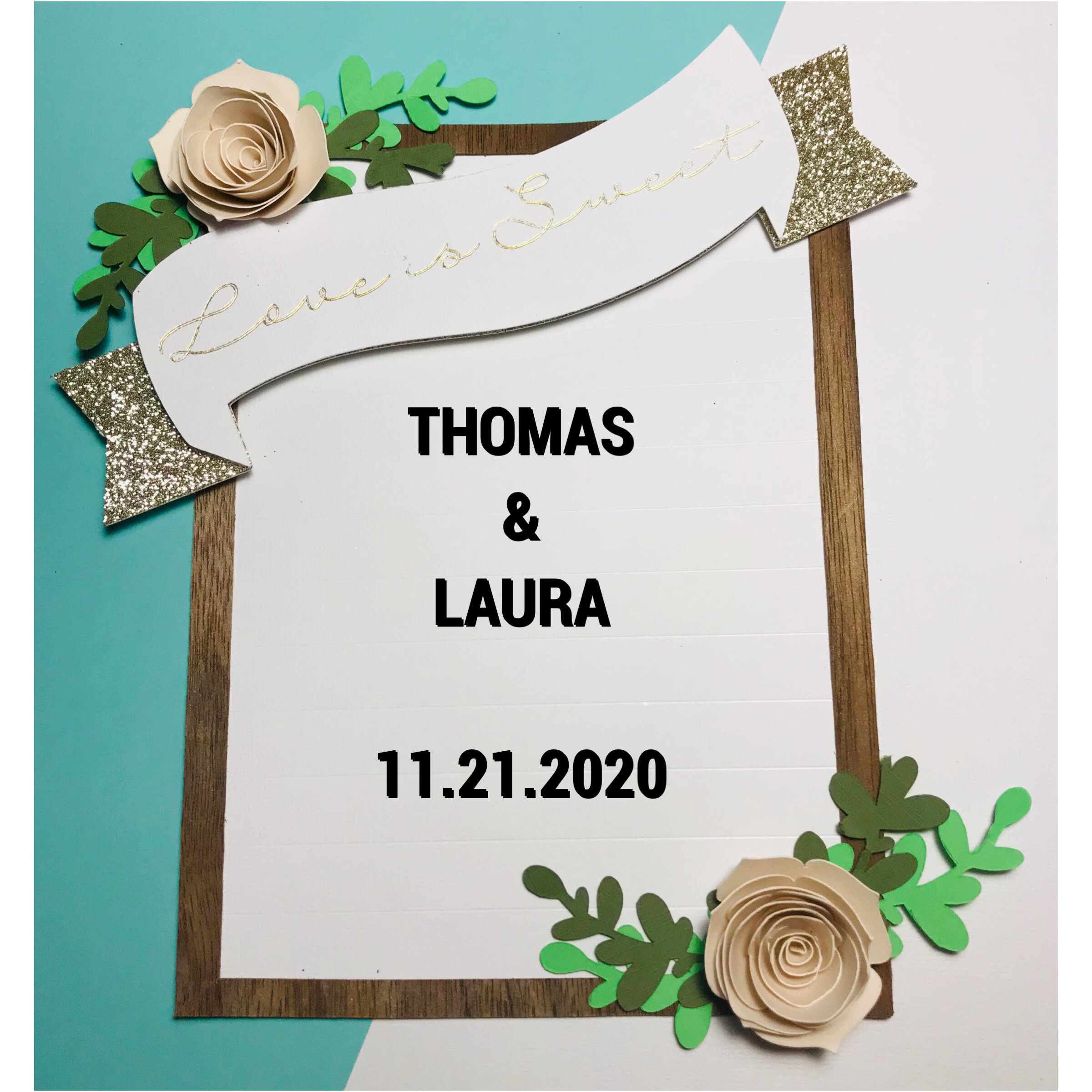 "Letter Board" Cake Topper - Blush Pink